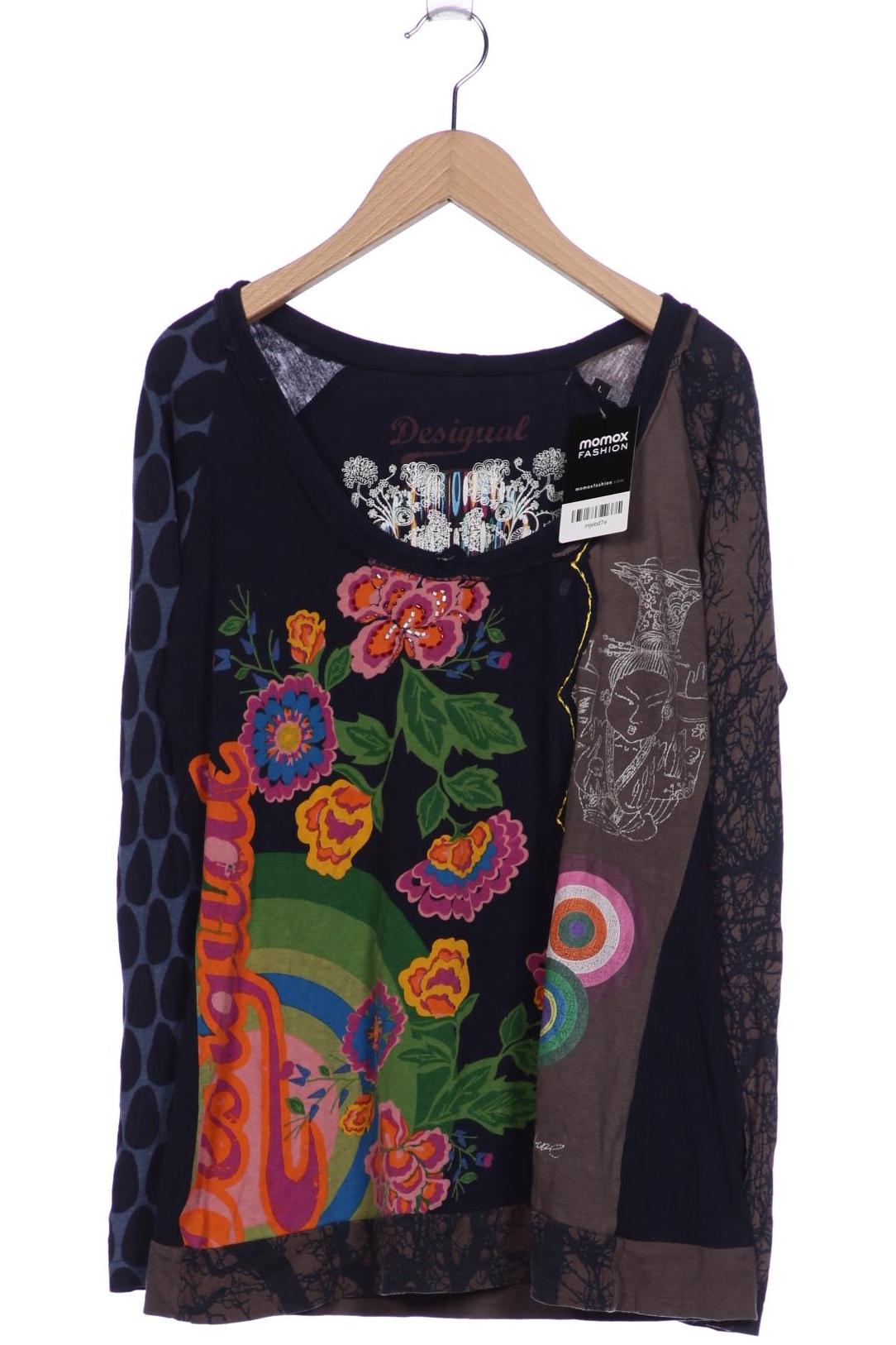 

Desigual Damen Langarmshirt, marineblau, Gr. 42