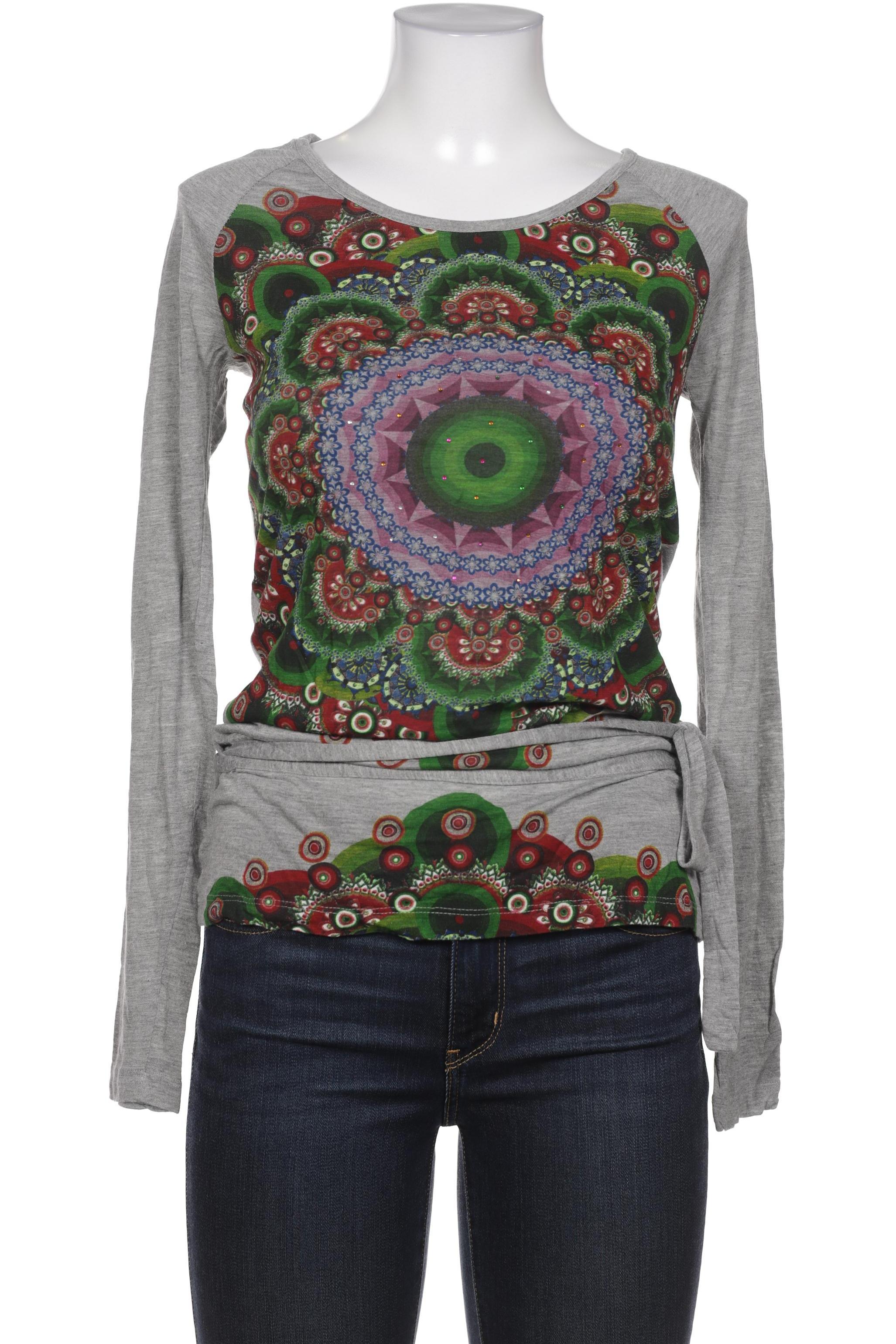 

Desigual Damen Langarmshirt, grau, Gr. 36