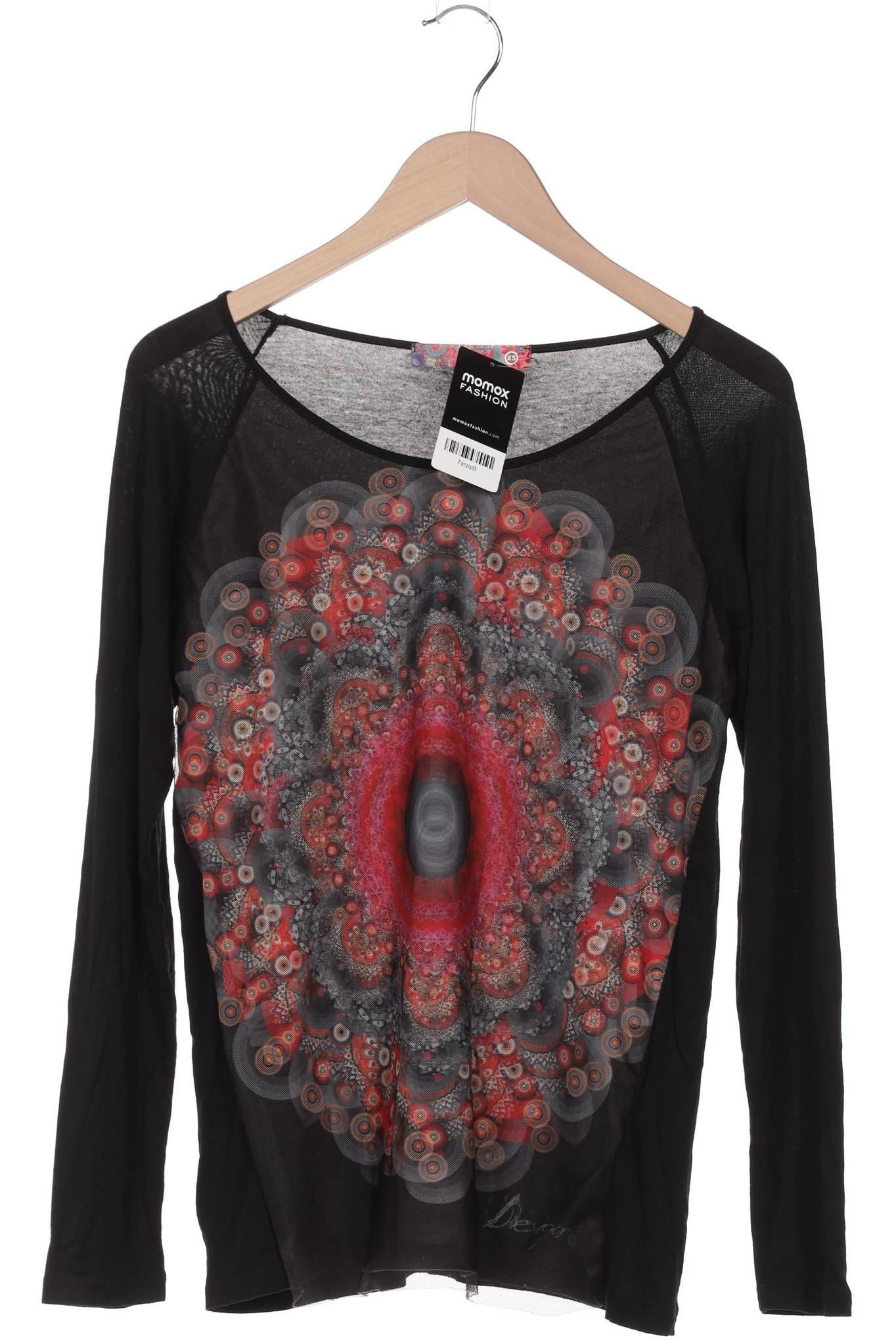 

Desigual Damen Langarmshirt, schwarz, Gr. 34