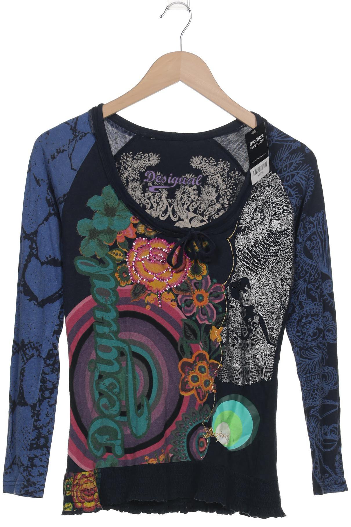 

Desigual Damen Langarmshirt, marineblau, Gr. 36