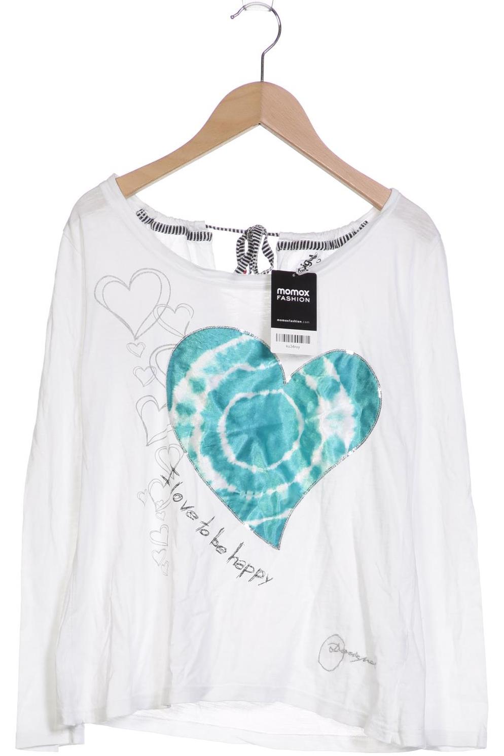 

Desigual Damen Langarmshirt, weiß, Gr. 38