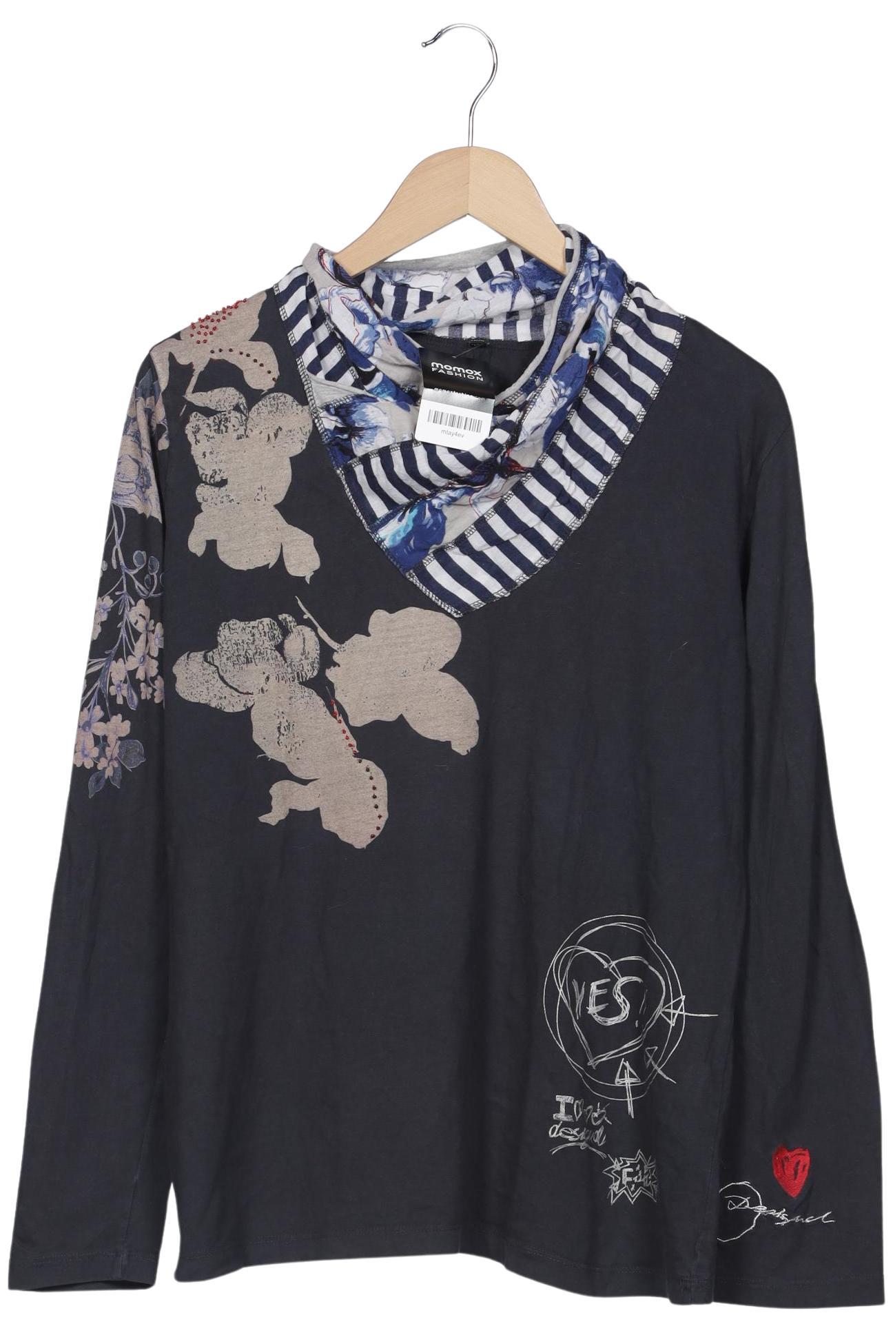 

Desigual Damen Langarmshirt, marineblau, Gr. 46