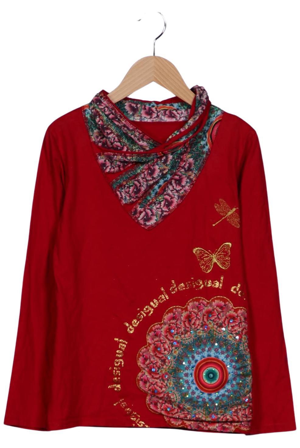 

Desigual Damen Langarmshirt, rot, Gr. 38