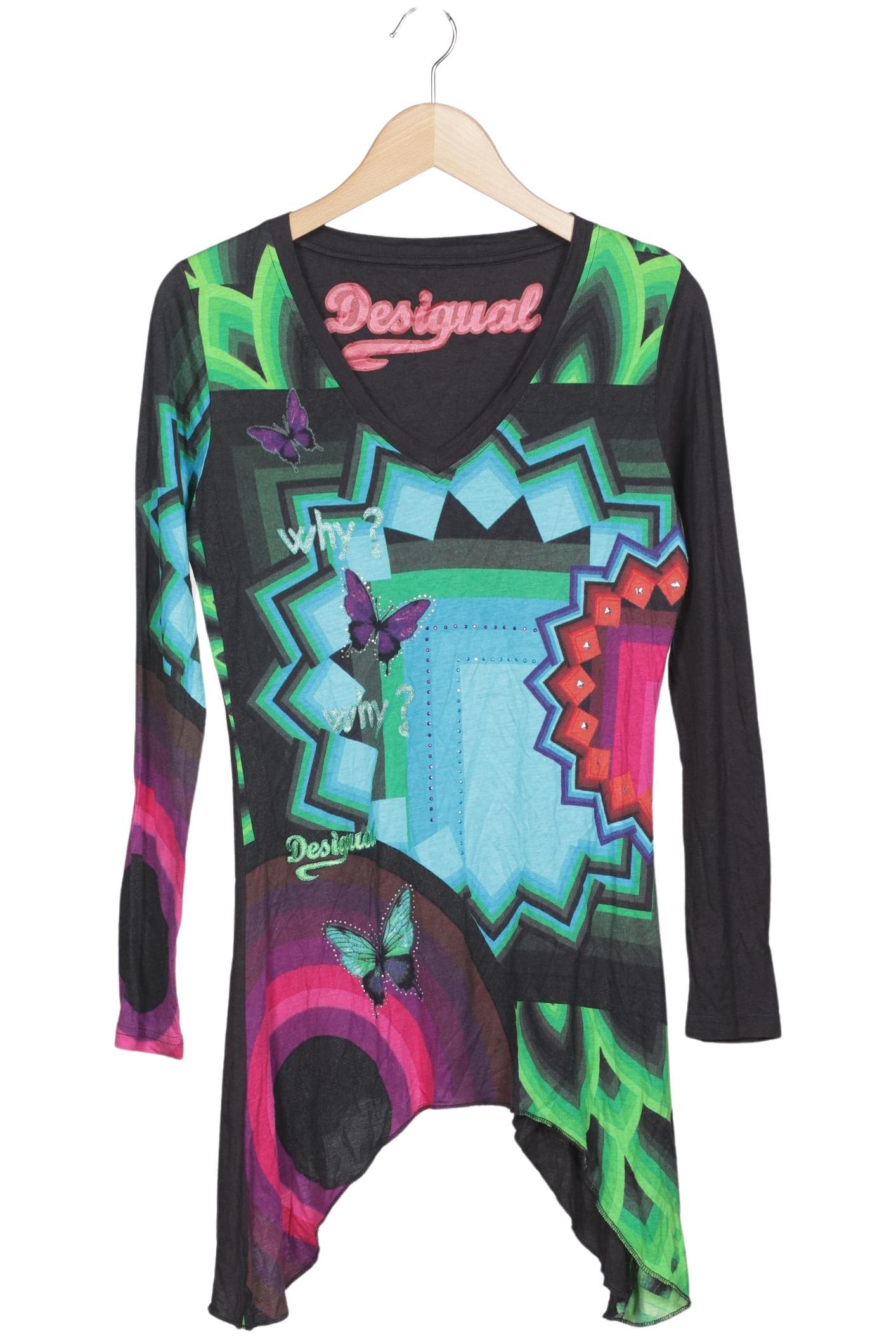 

Desigual Damen Langarmshirt, mehrfarbig, Gr. 38