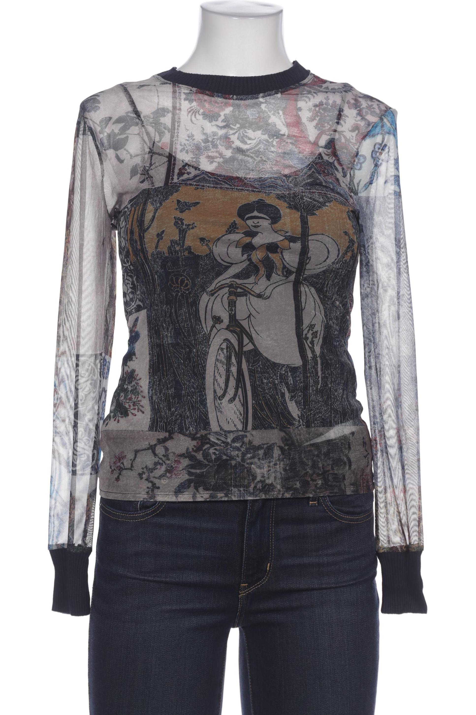 

Desigual Damen Langarmshirt, marineblau, Gr. 38
