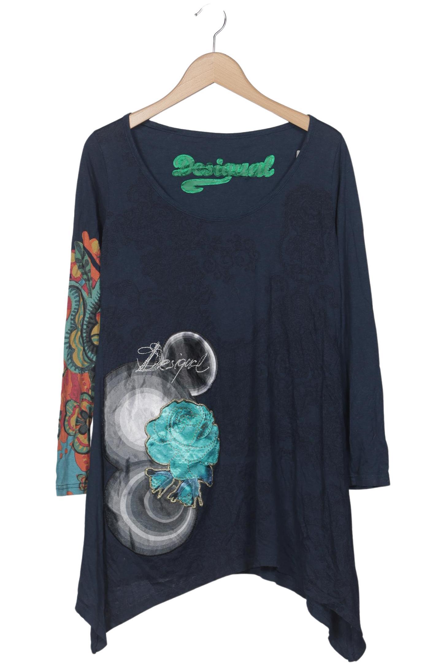 

Desigual Damen Langarmshirt, marineblau, Gr. 44