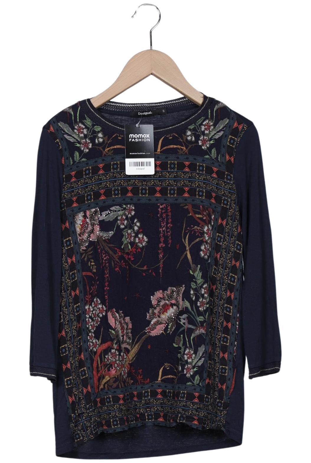 

Desigual Damen Langarmshirt, marineblau, Gr. 36