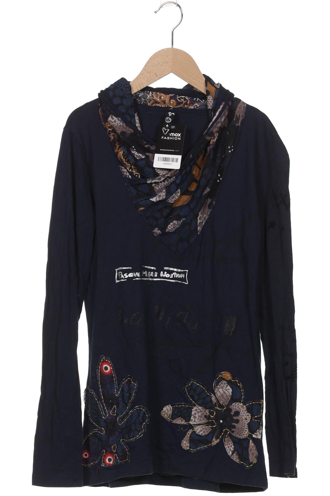 

Desigual Damen Langarmshirt, marineblau, Gr. 42