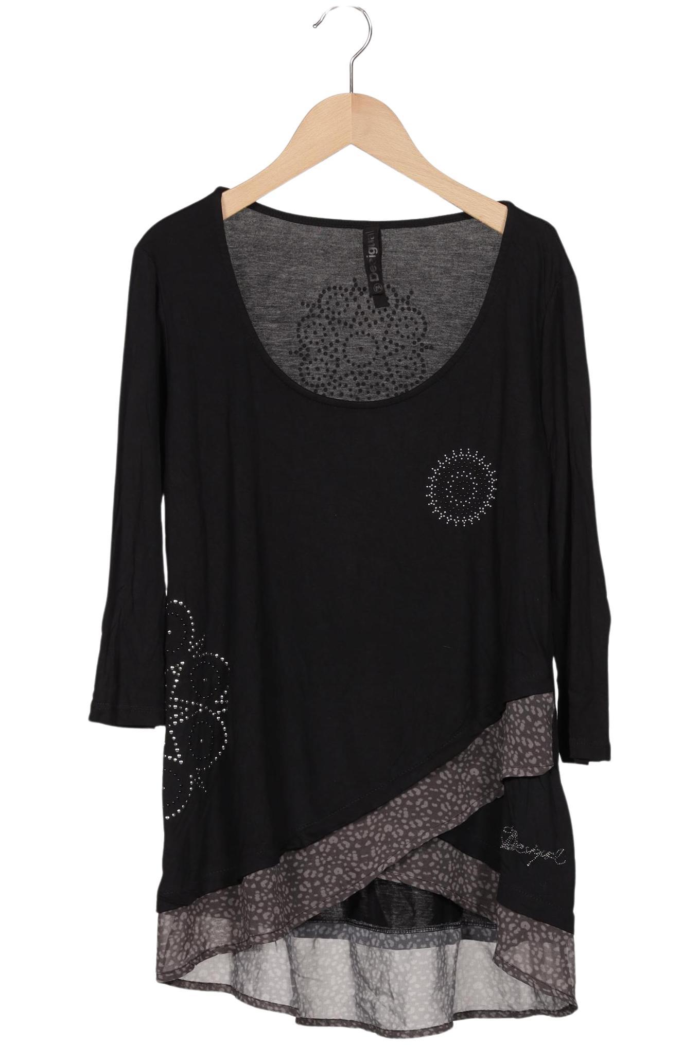 

Desigual Damen Langarmshirt, schwarz, Gr. 38