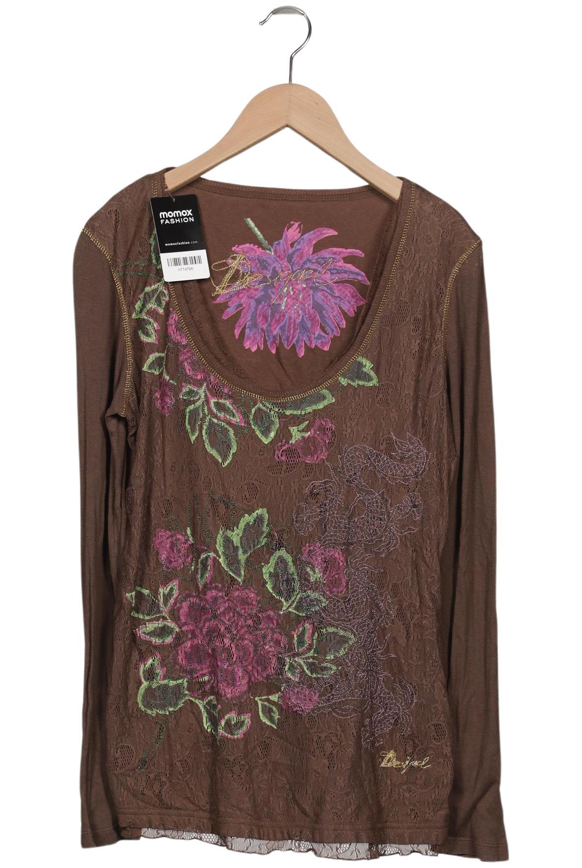 

Desigual Damen Langarmshirt, braun, Gr. 44