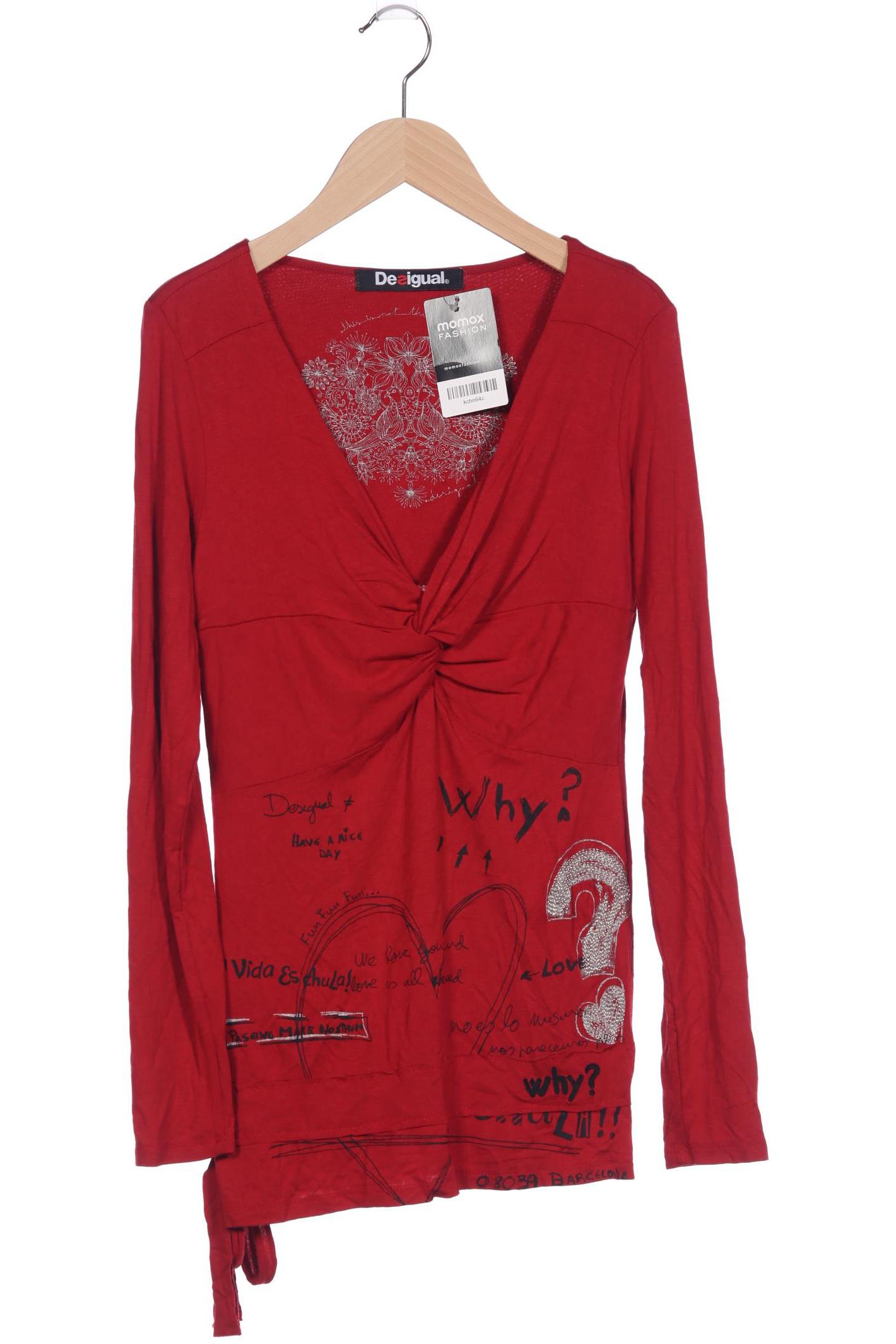 

Desigual Damen Langarmshirt, rot, Gr. 36