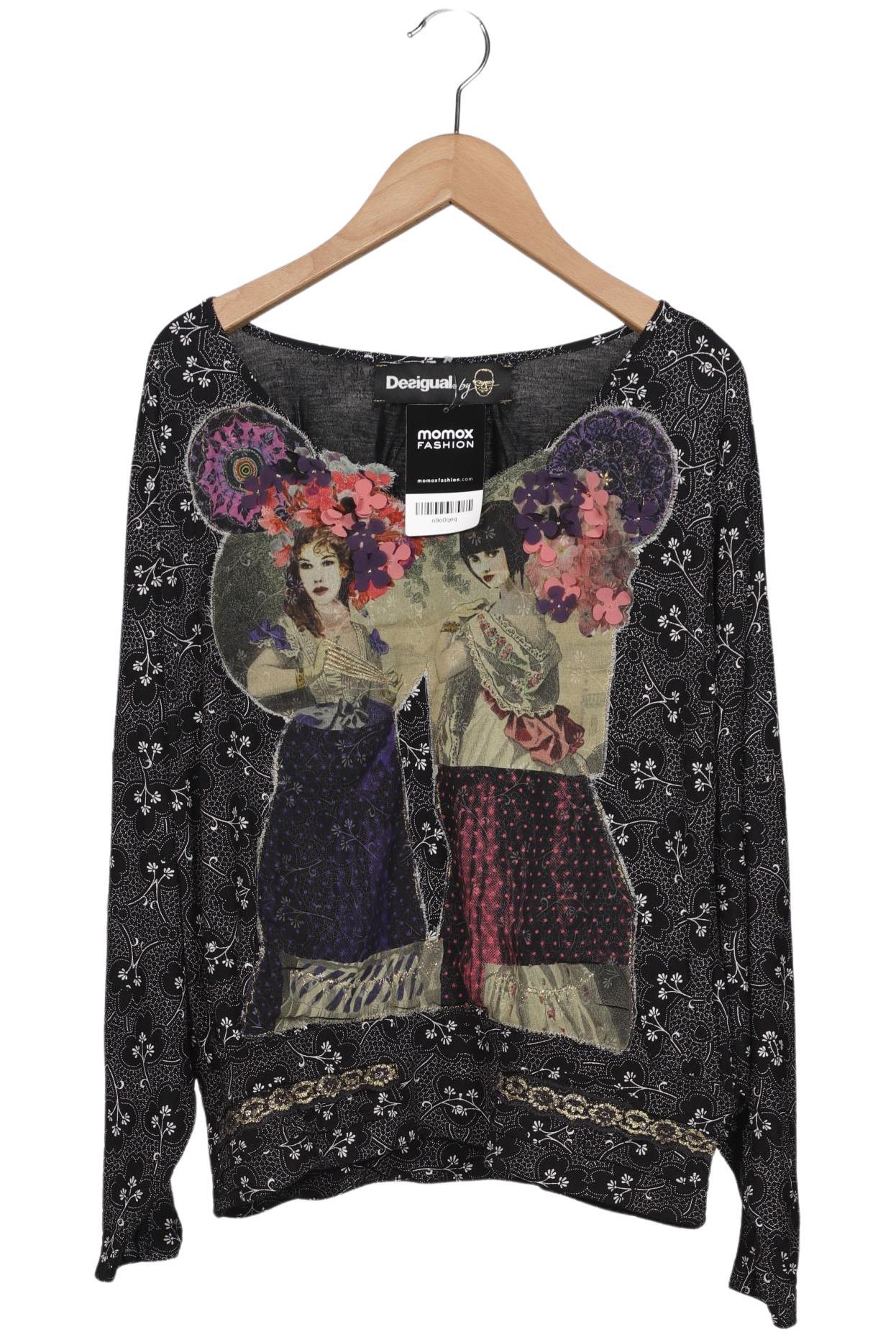 

Desigual Damen Langarmshirt, schwarz, Gr. 38