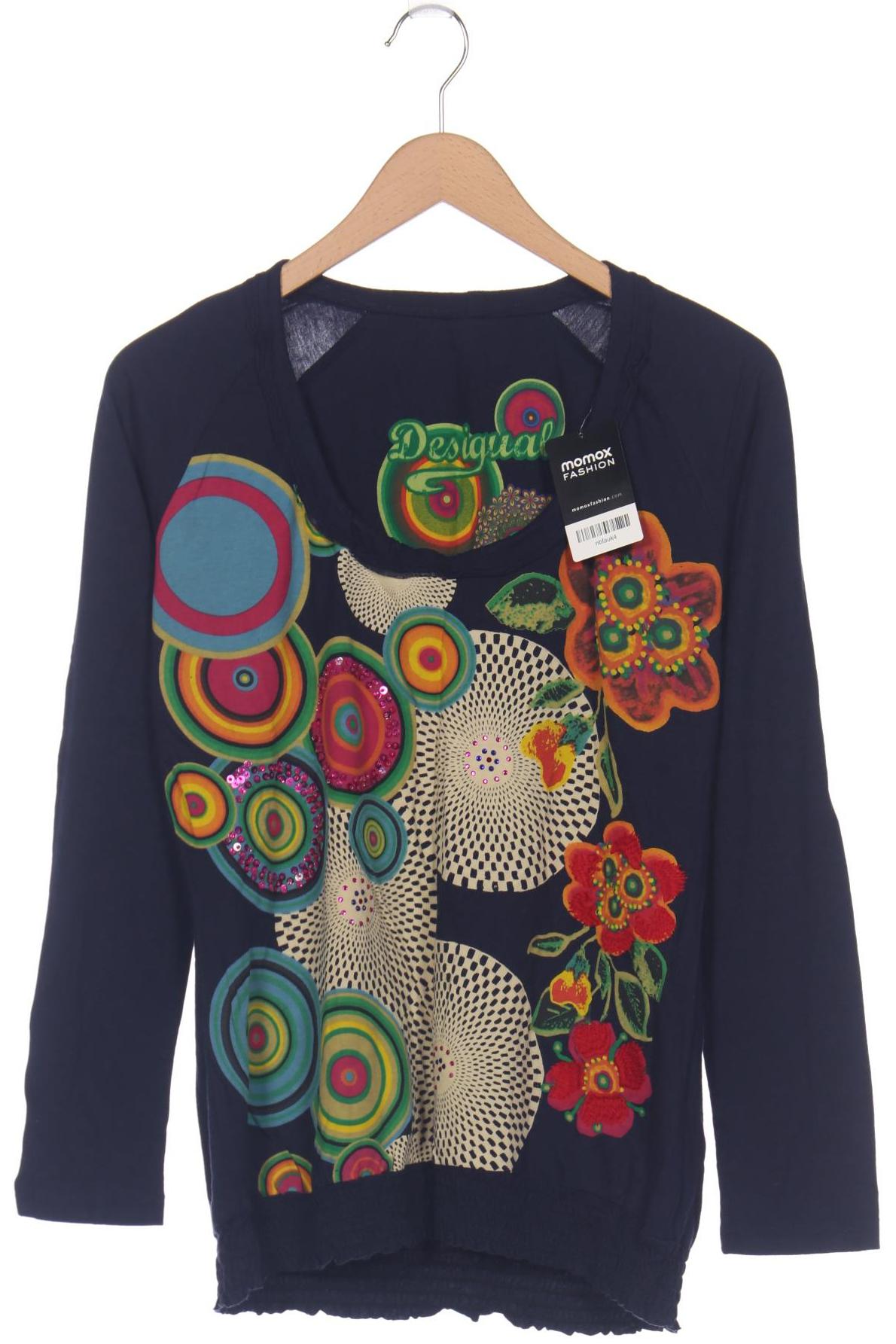 

Desigual Damen Langarmshirt, marineblau, Gr. 42
