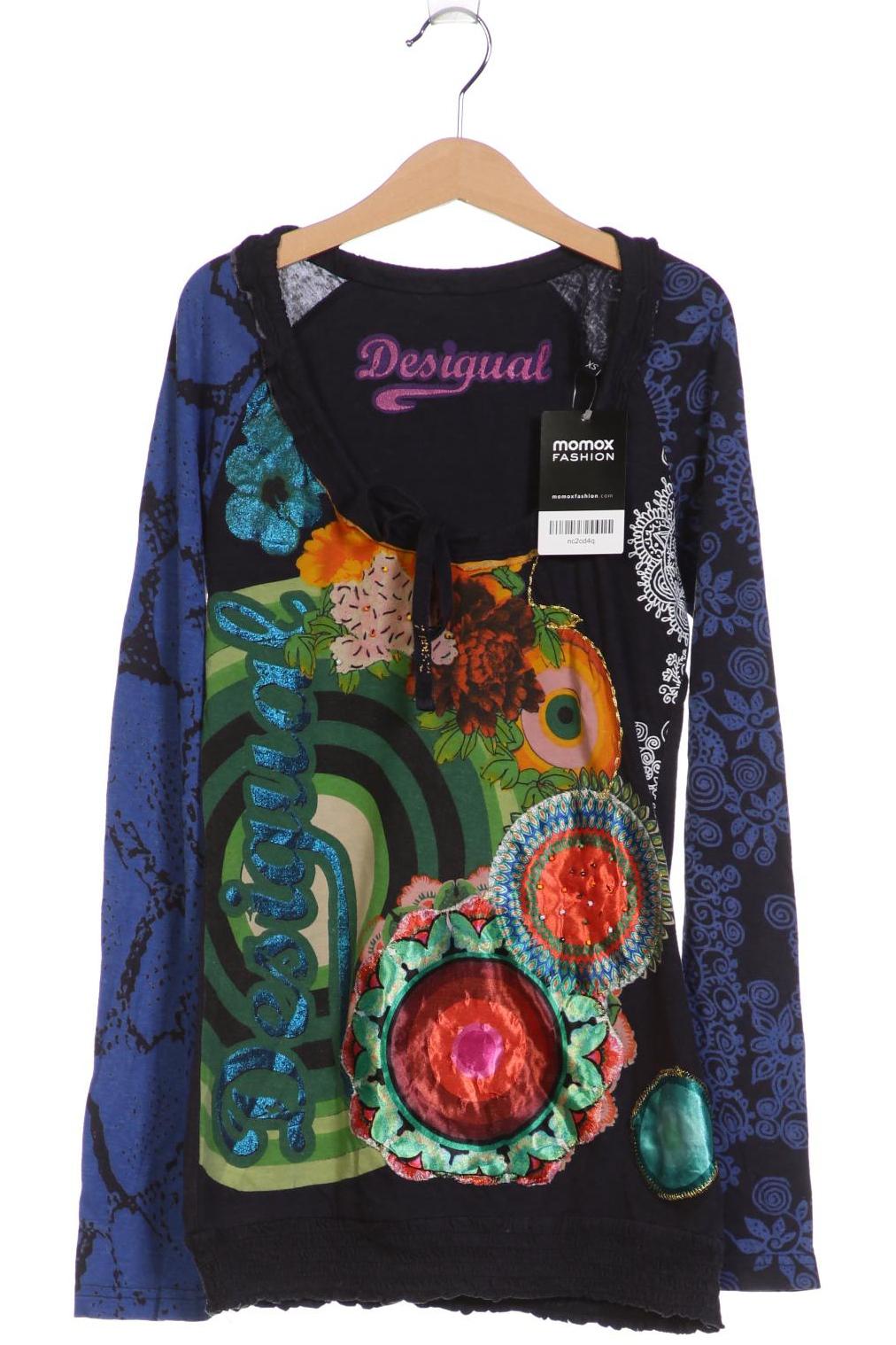 

Desigual Damen Langarmshirt, blau, Gr. 34