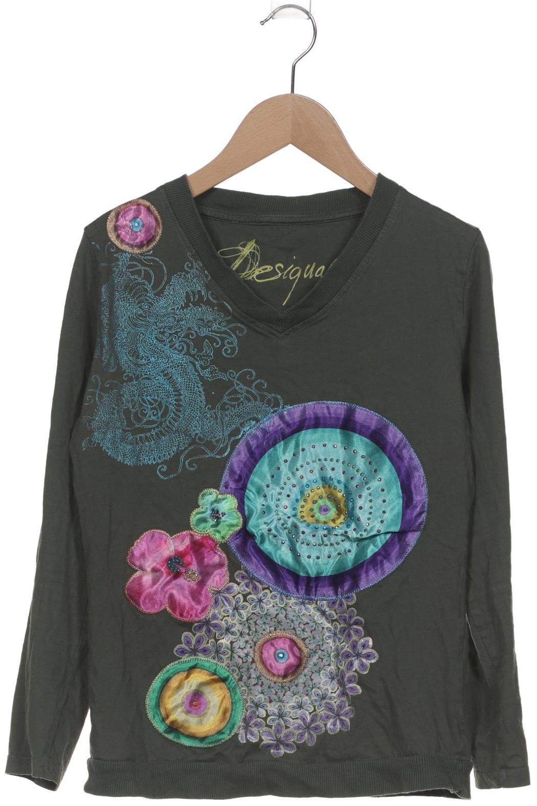 

Desigual Damen Langarmshirt, grün, Gr. 36