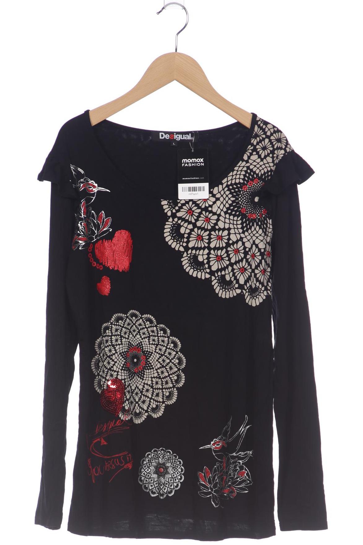 

Desigual Damen Langarmshirt, schwarz, Gr. 42