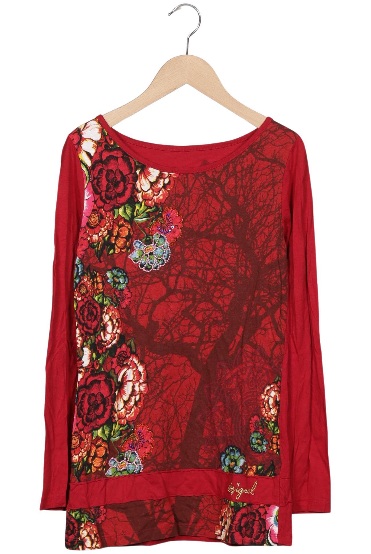 

Desigual Damen Langarmshirt, rot, Gr. 38