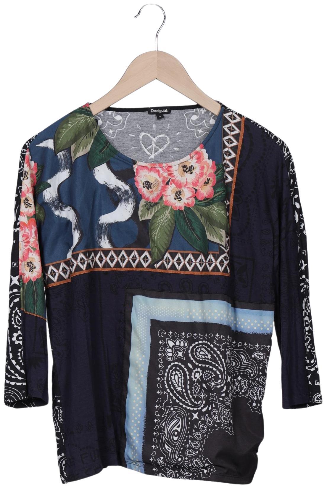 

Desigual Damen Langarmshirt, marineblau, Gr. 36