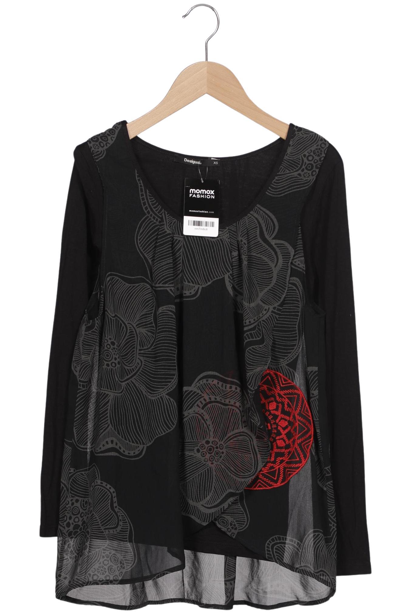 

Desigual Damen Langarmshirt, schwarz, Gr. 34