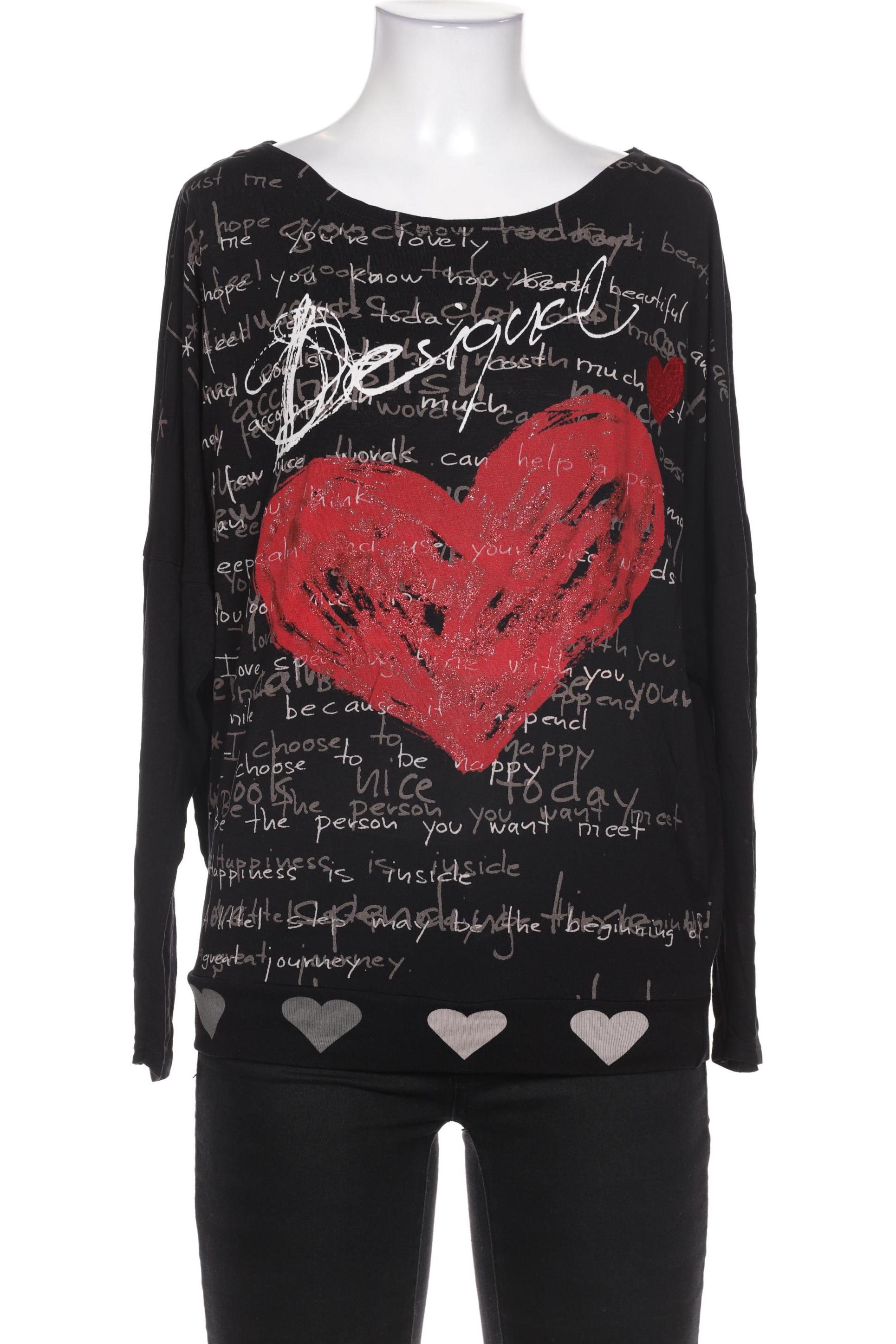 

Desigual Damen Langarmshirt, schwarz, Gr. 36