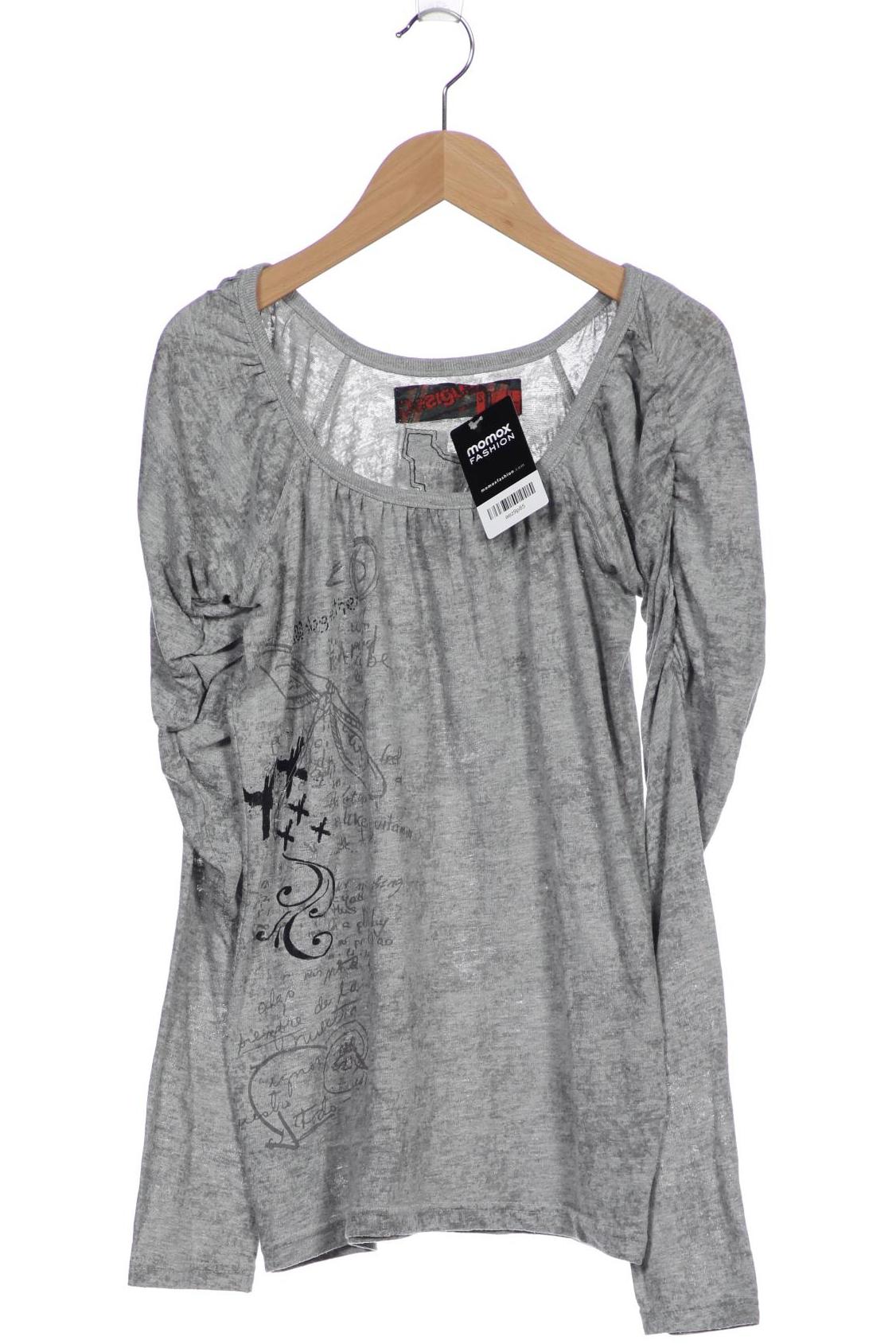 

Desigual Damen Langarmshirt, grau, Gr. 42