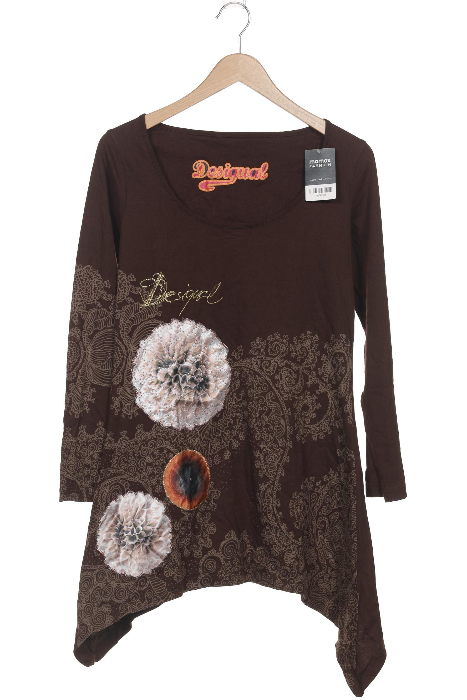 

Desigual Damen Langarmshirt, braun, Gr. 42