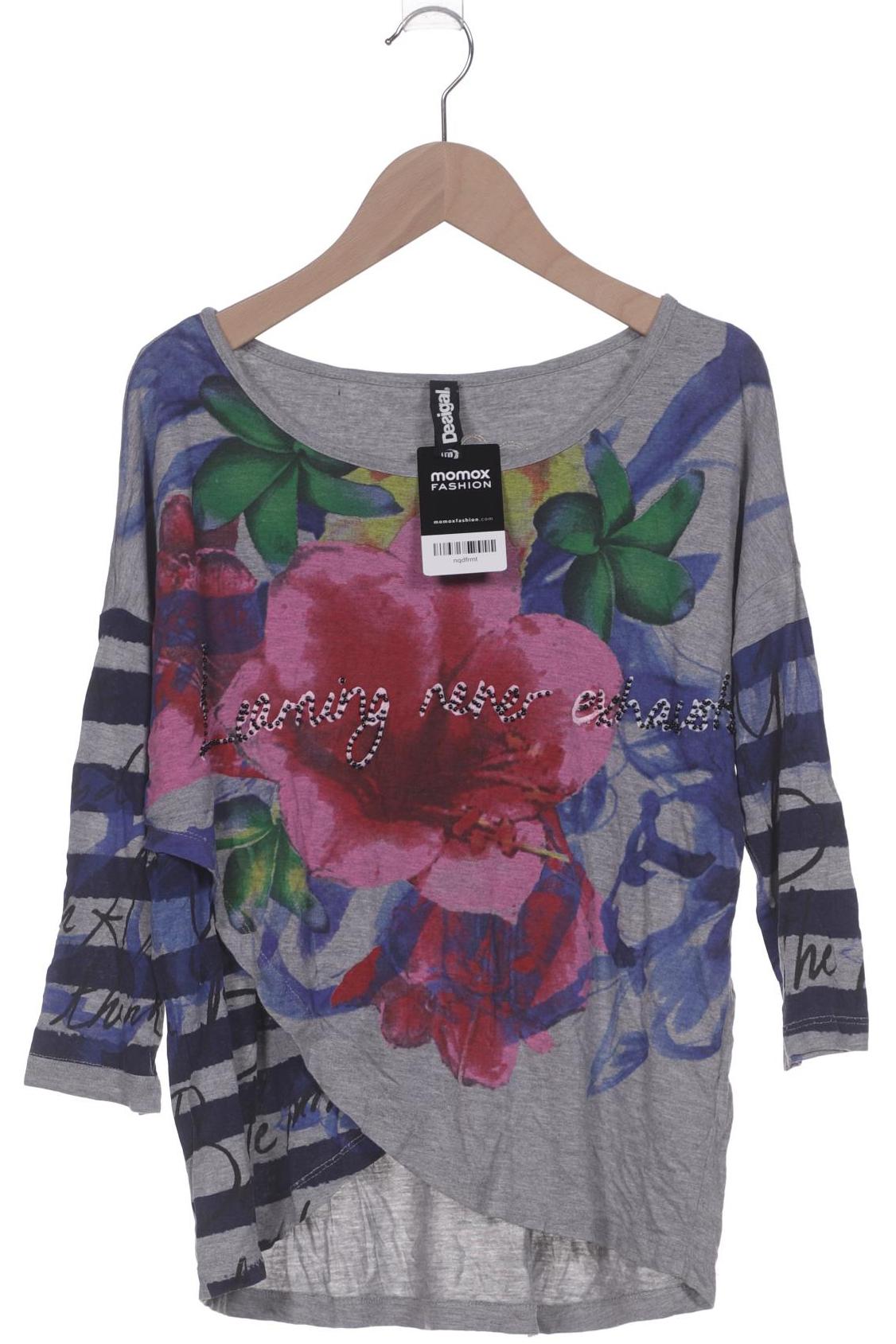 

Desigual Damen Langarmshirt, grau, Gr. 38