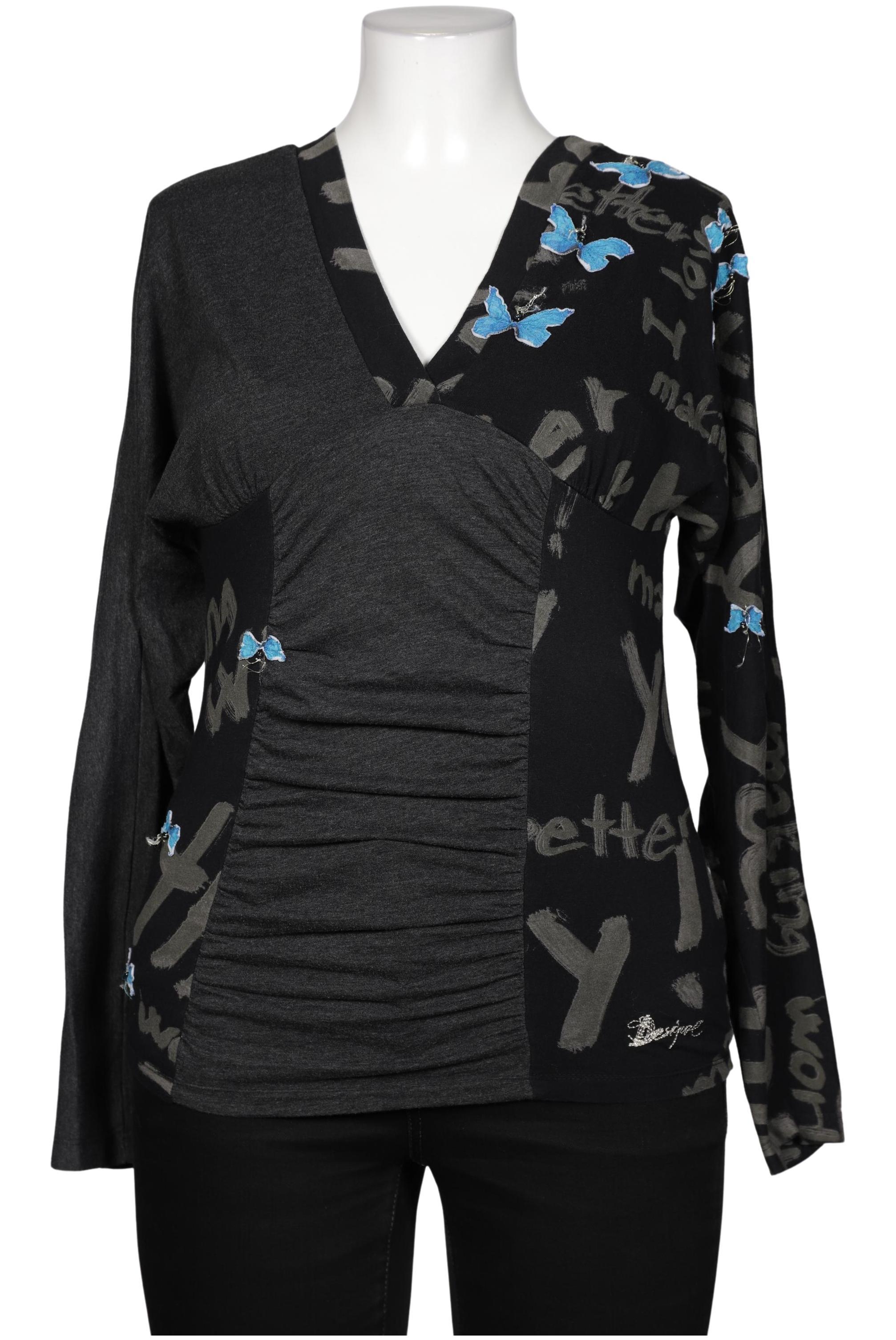 

Desigual Damen Langarmshirt, grau, Gr. 44