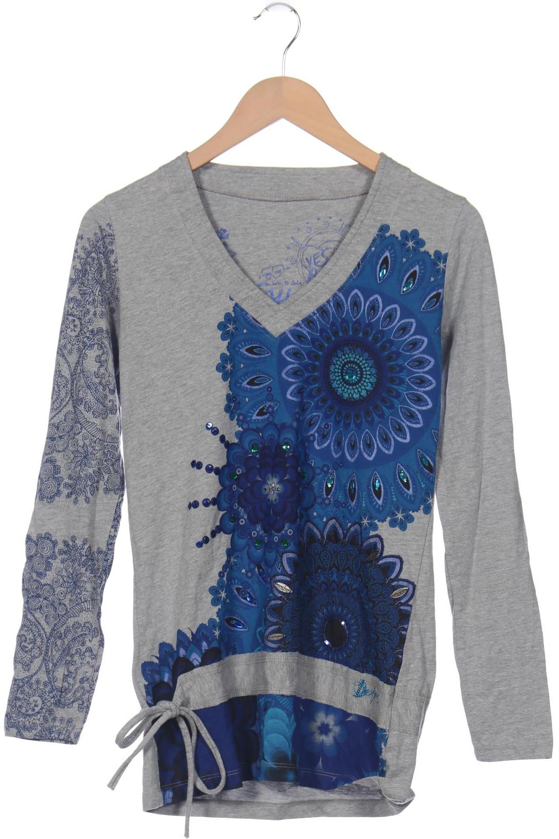 

Desigual Damen Langarmshirt, grau, Gr. 42