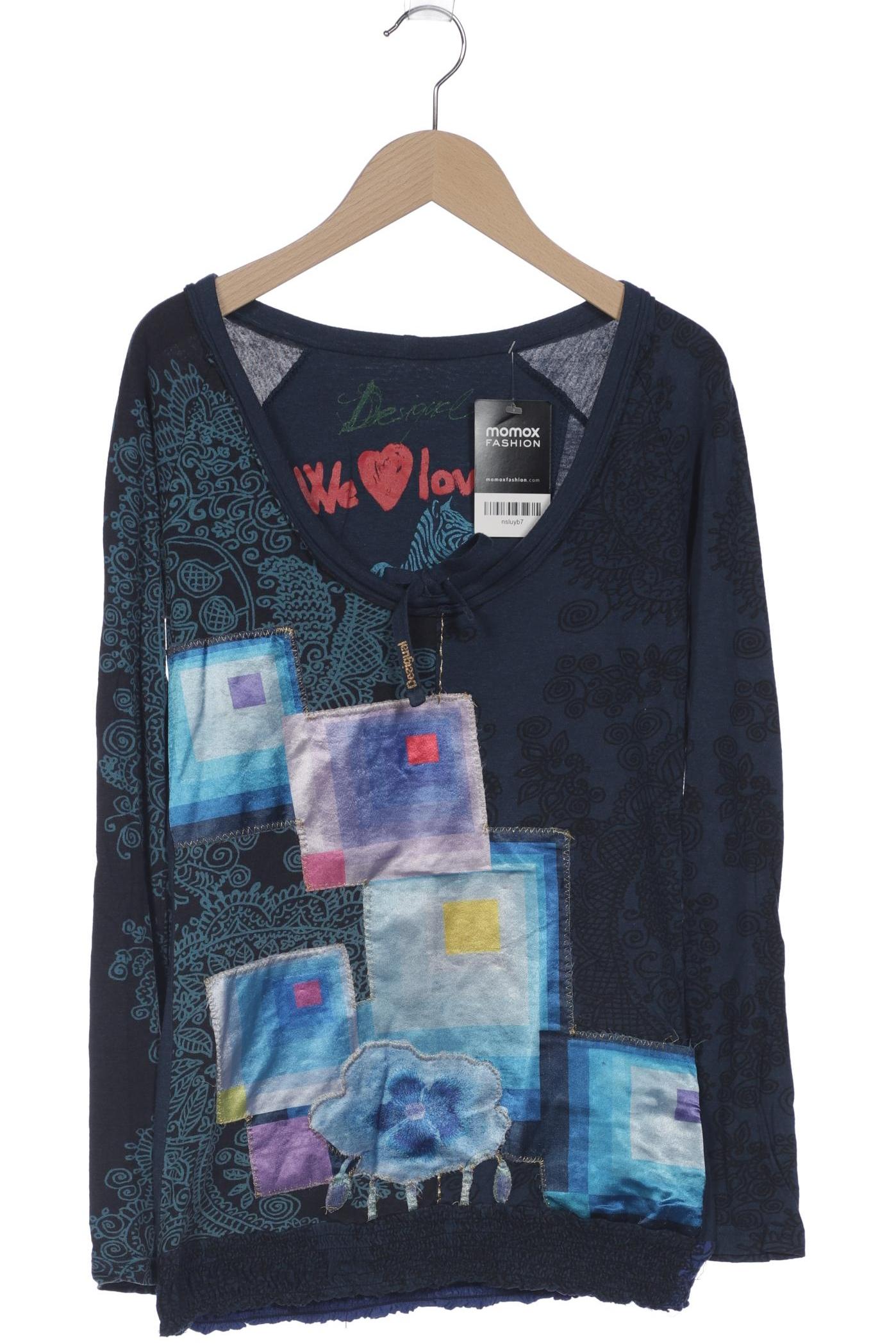 

Desigual Damen Langarmshirt, marineblau, Gr. 36