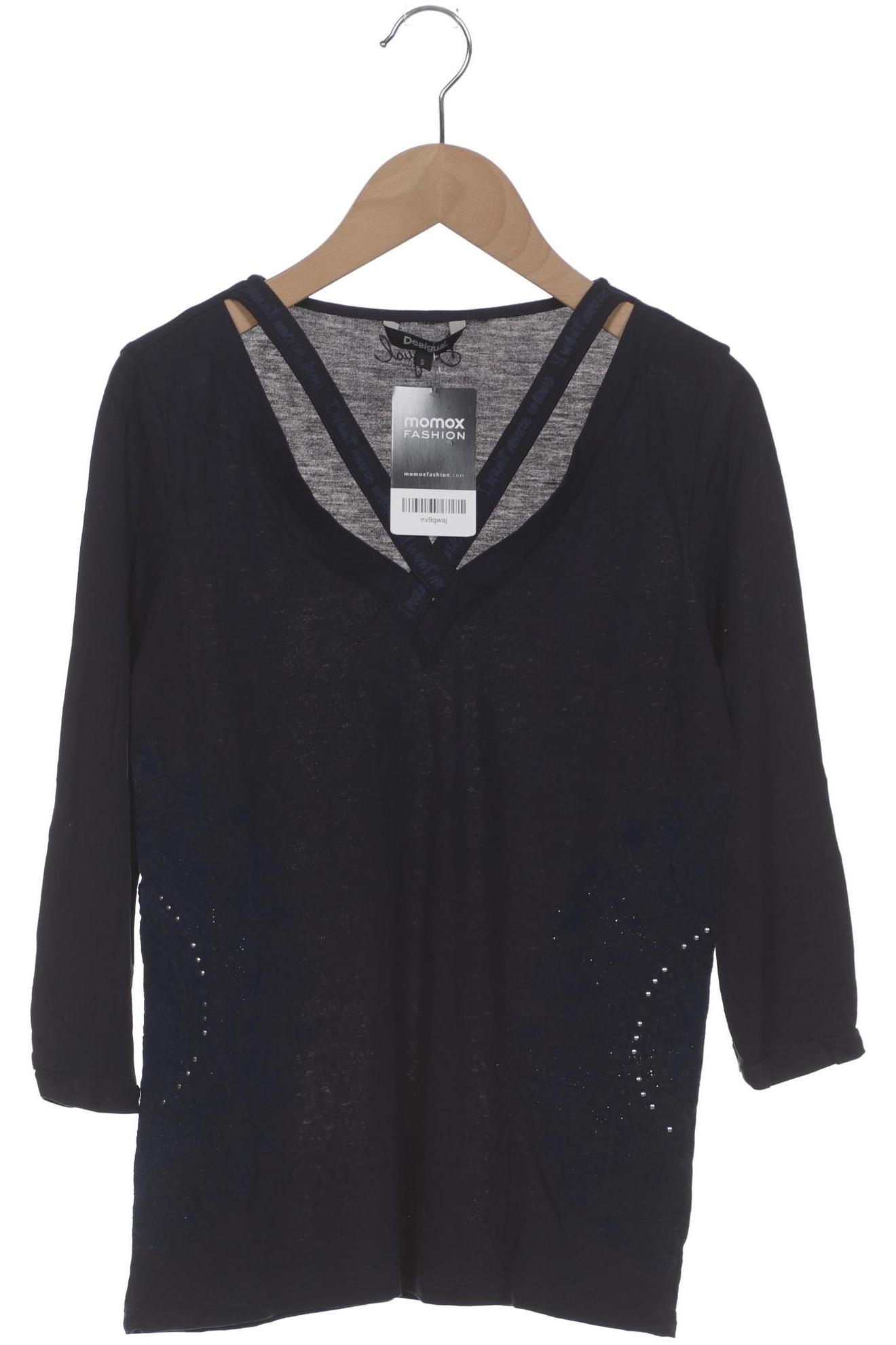 

Desigual Damen Langarmshirt, marineblau, Gr. 36
