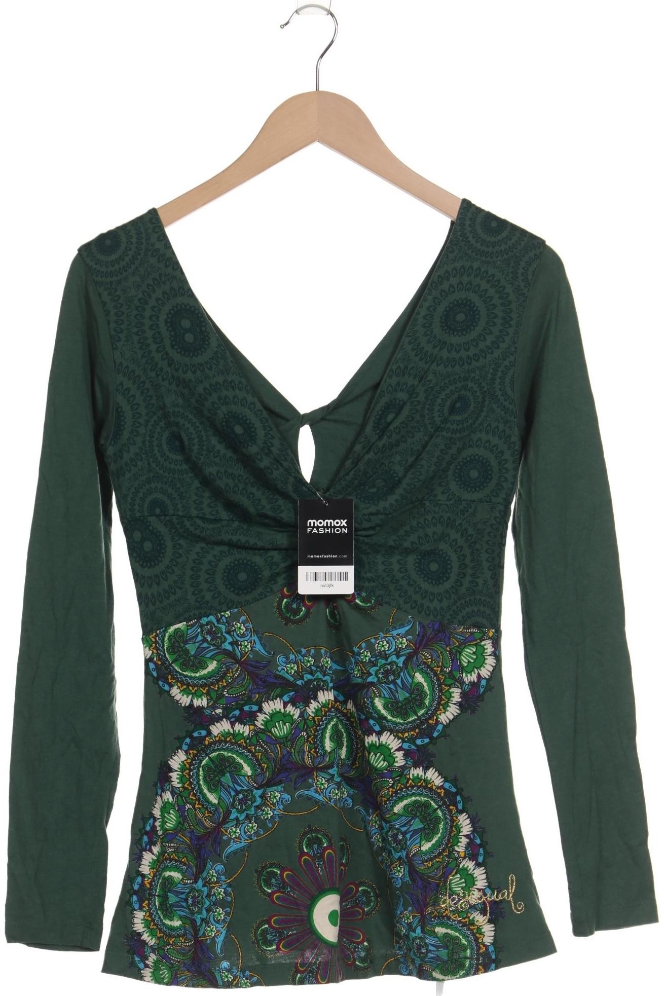 

Desigual Damen Langarmshirt, grün, Gr. 38