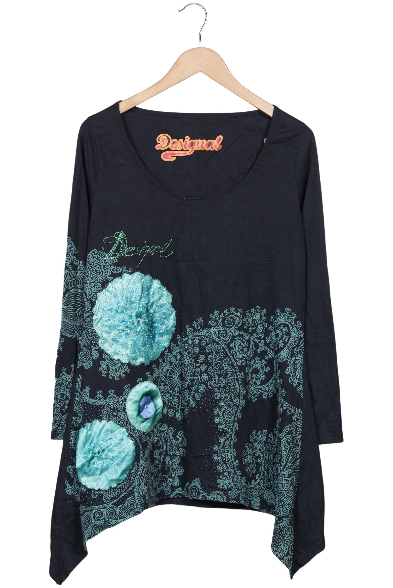 

Desigual Damen Langarmshirt, marineblau, Gr. 46