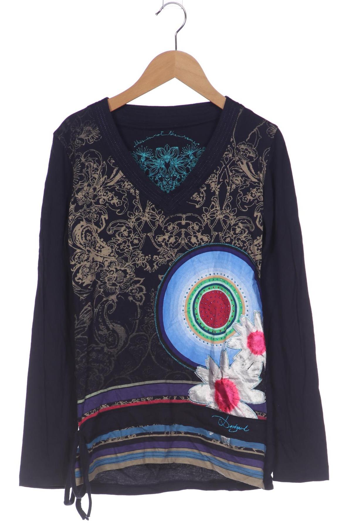 

Desigual Damen Langarmshirt, marineblau, Gr. 36