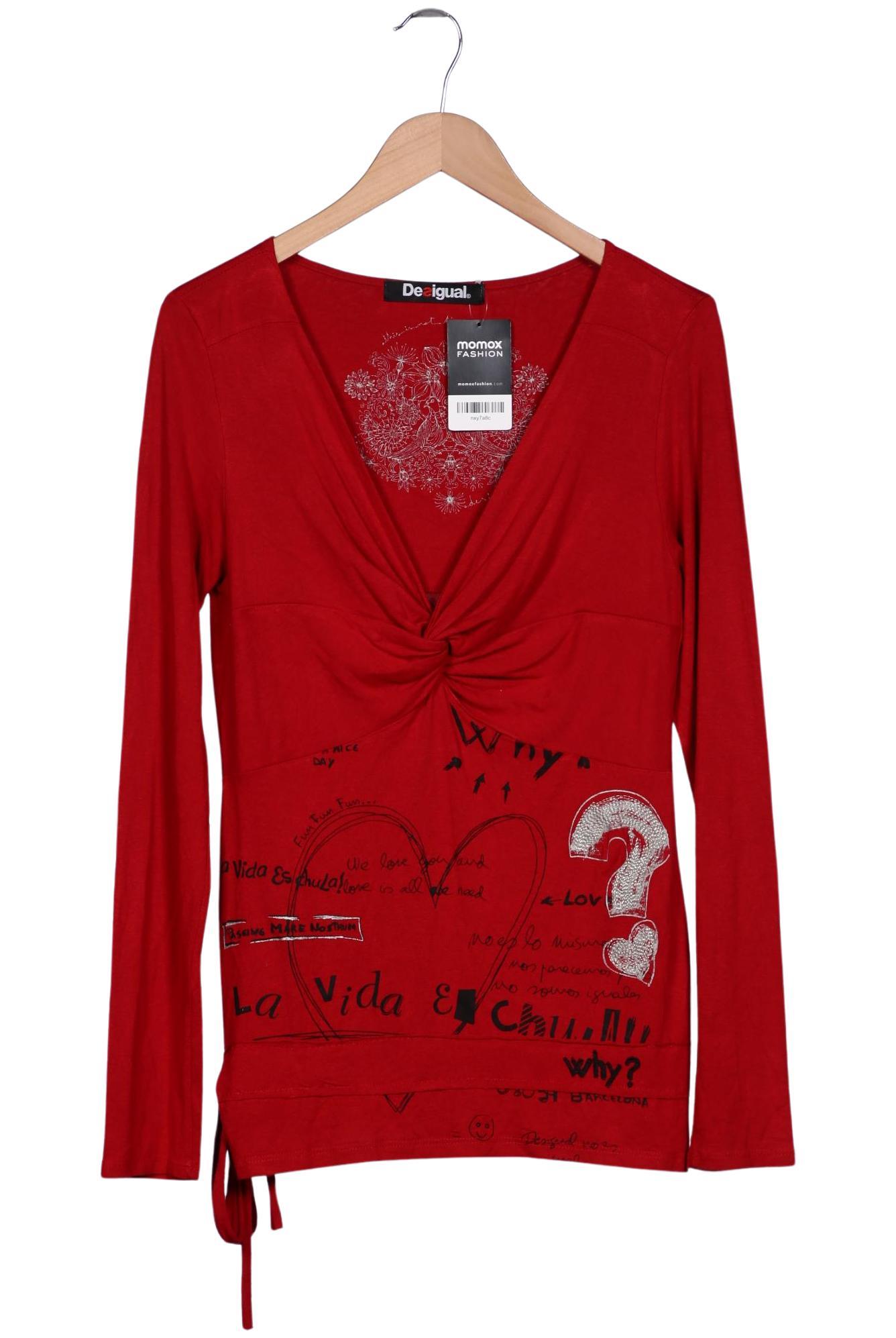 

Desigual Damen Langarmshirt, rot, Gr. 38