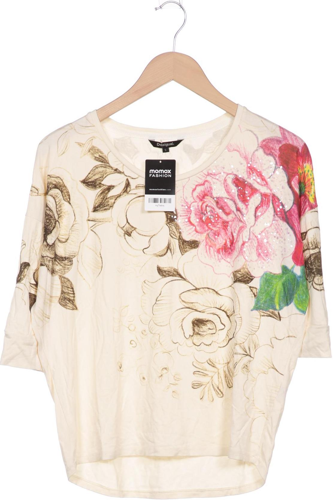 

Desigual Damen Langarmshirt, beige, Gr. 36