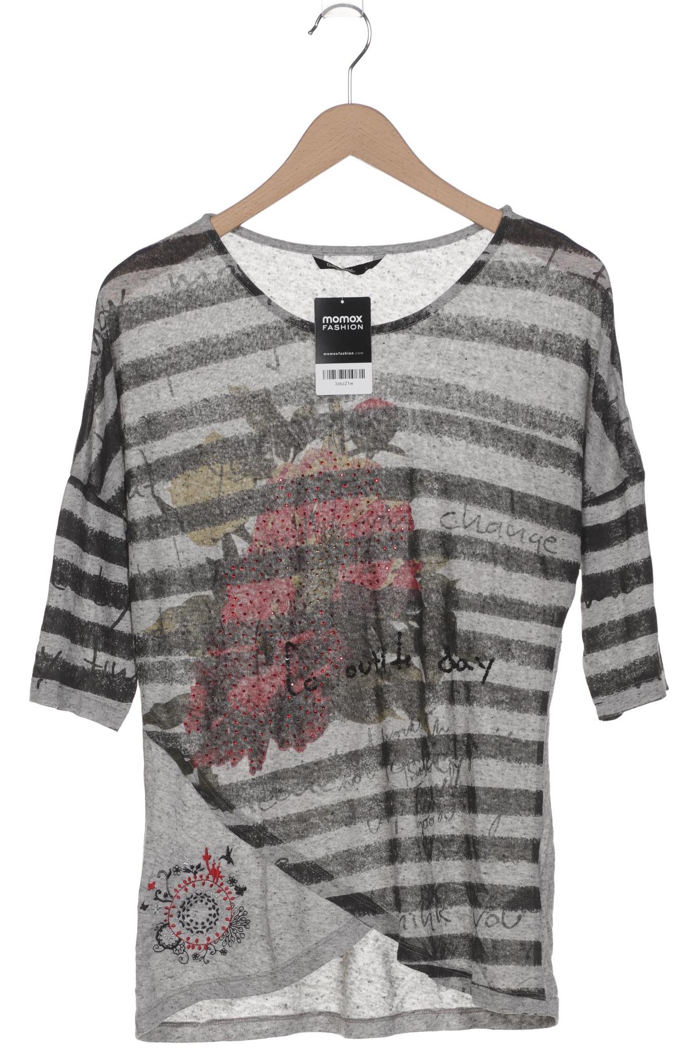 

Desigual Damen Langarmshirt, grau, Gr. 42