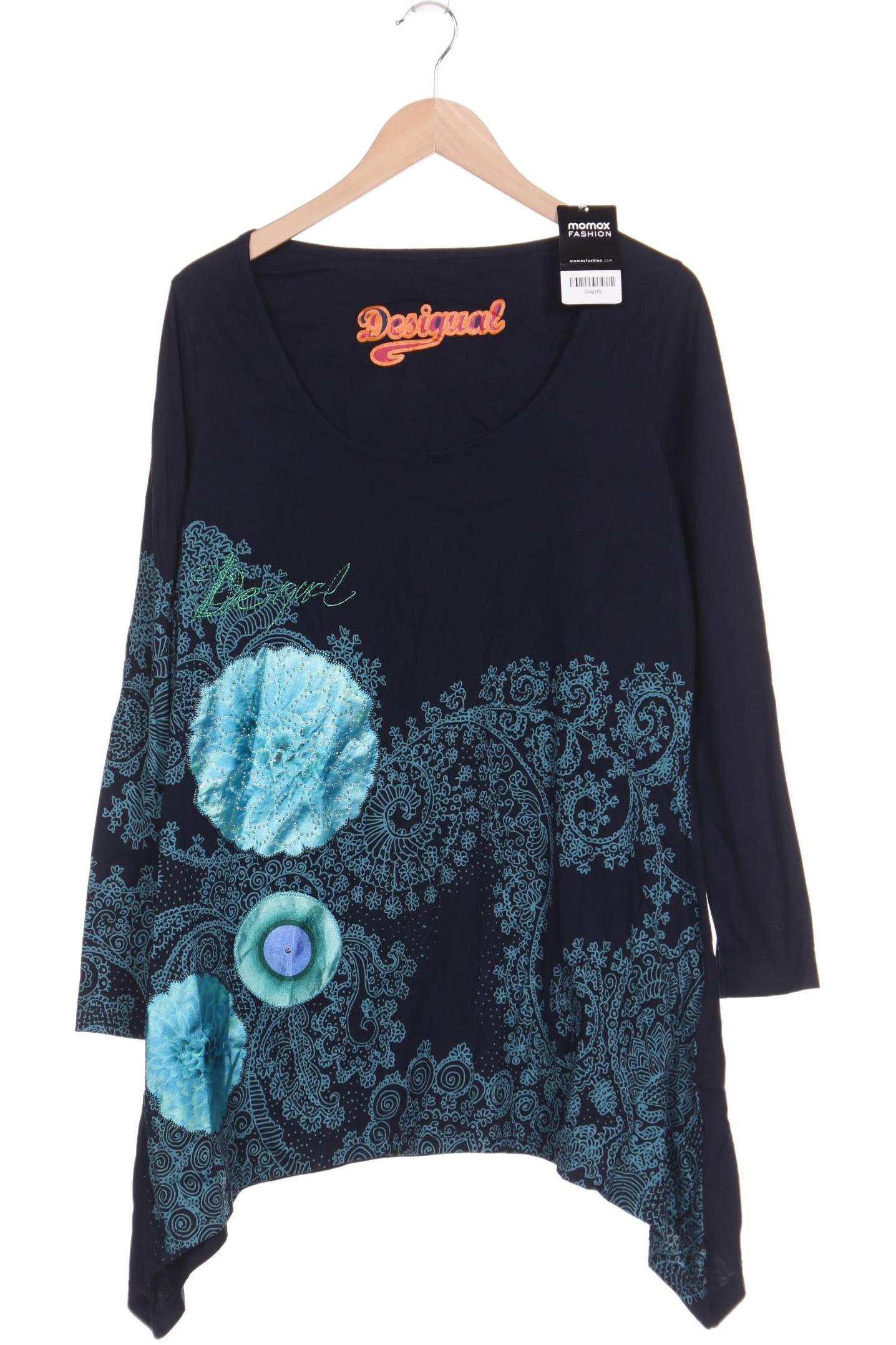 

Desigual Damen Langarmshirt, marineblau, Gr. 42