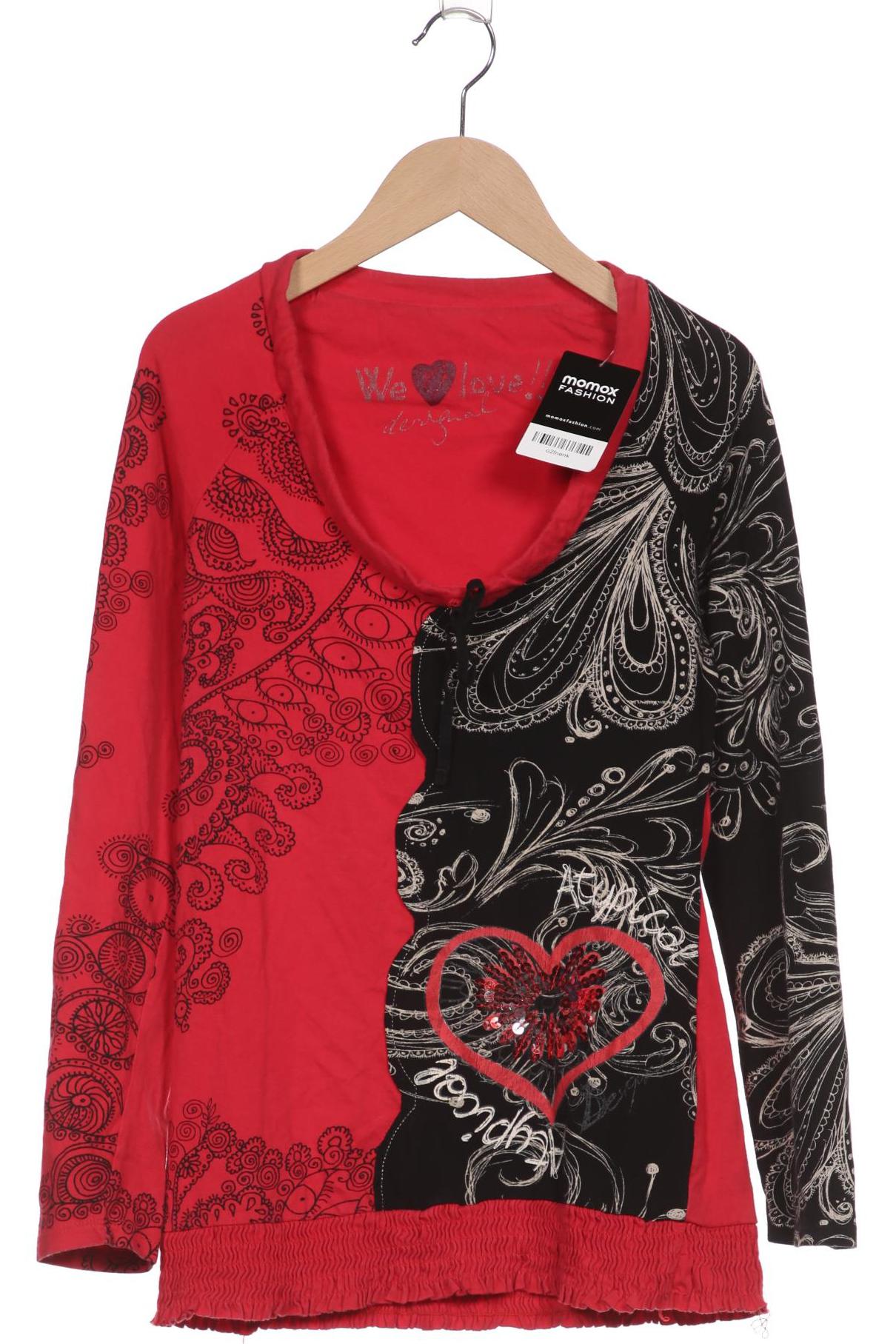 

Desigual Damen Langarmshirt, rot, Gr. 38