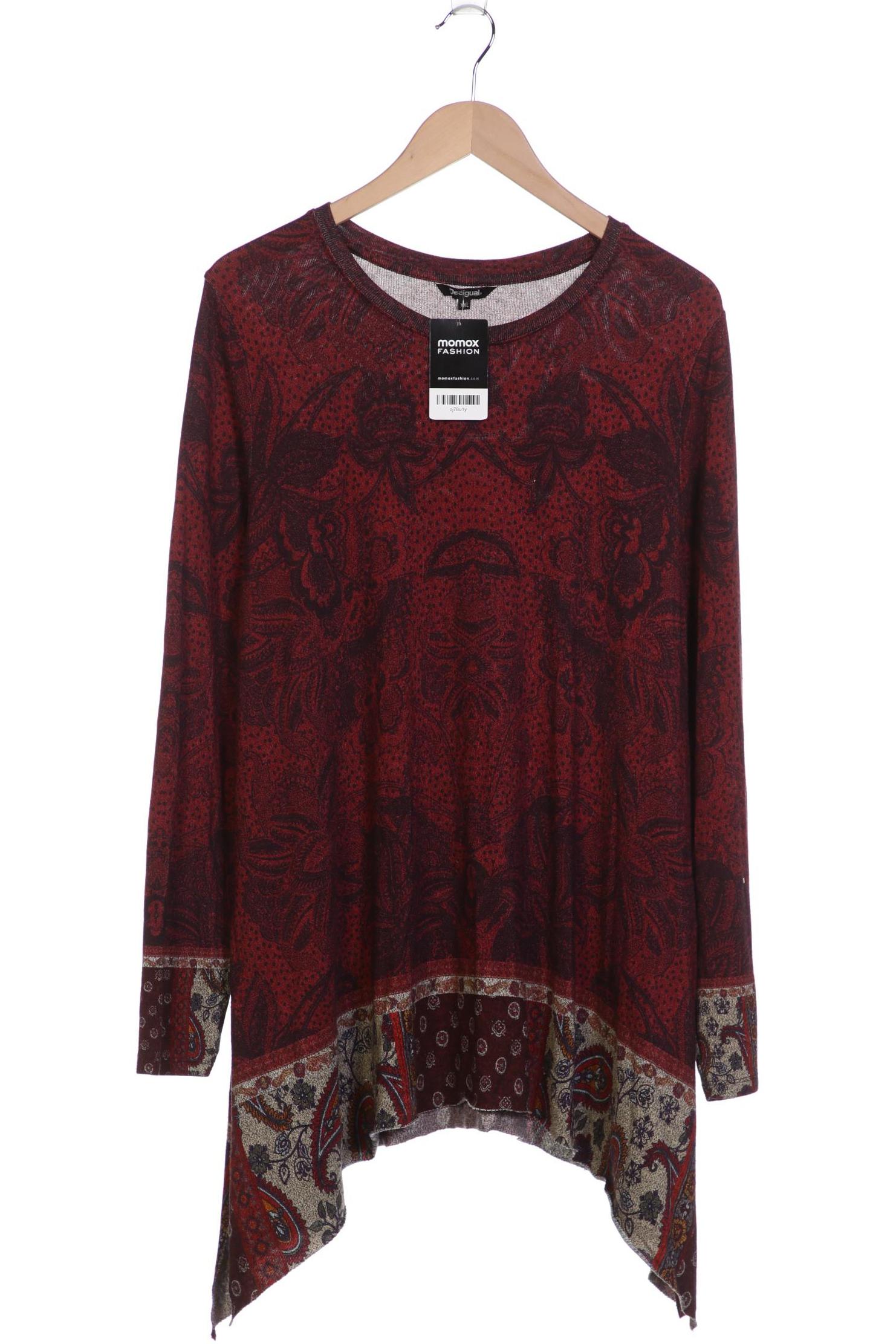 

Desigual Damen Langarmshirt, bordeaux, Gr. 46