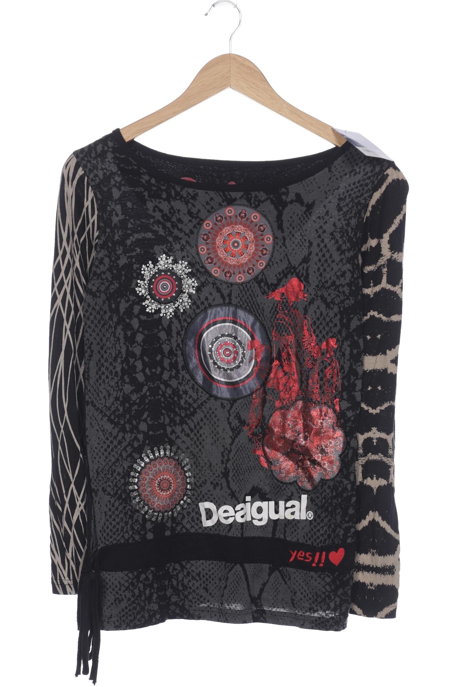 

Desigual Damen Langarmshirt, schwarz, Gr. 38