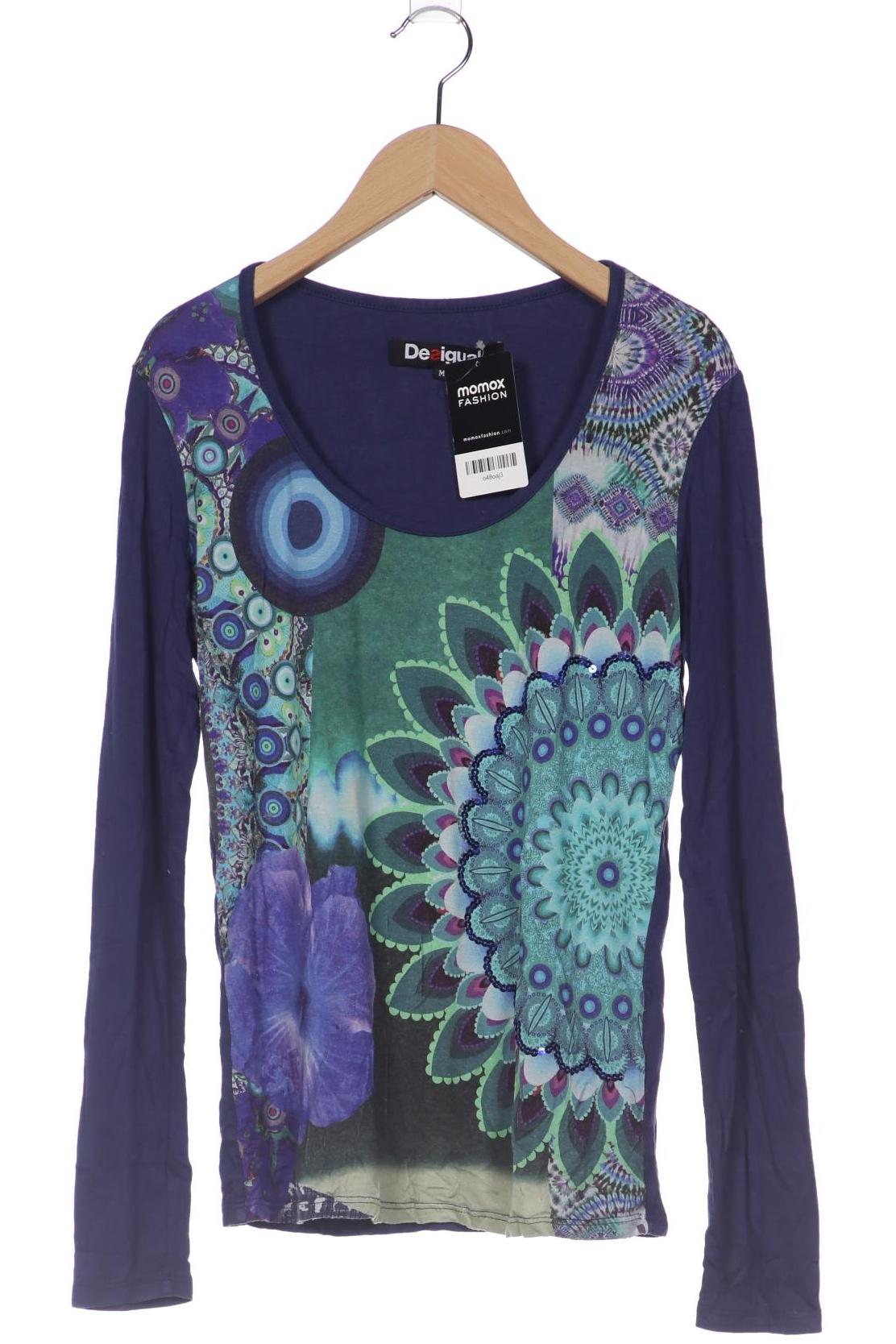 

Desigual Damen Langarmshirt, blau, Gr. 38