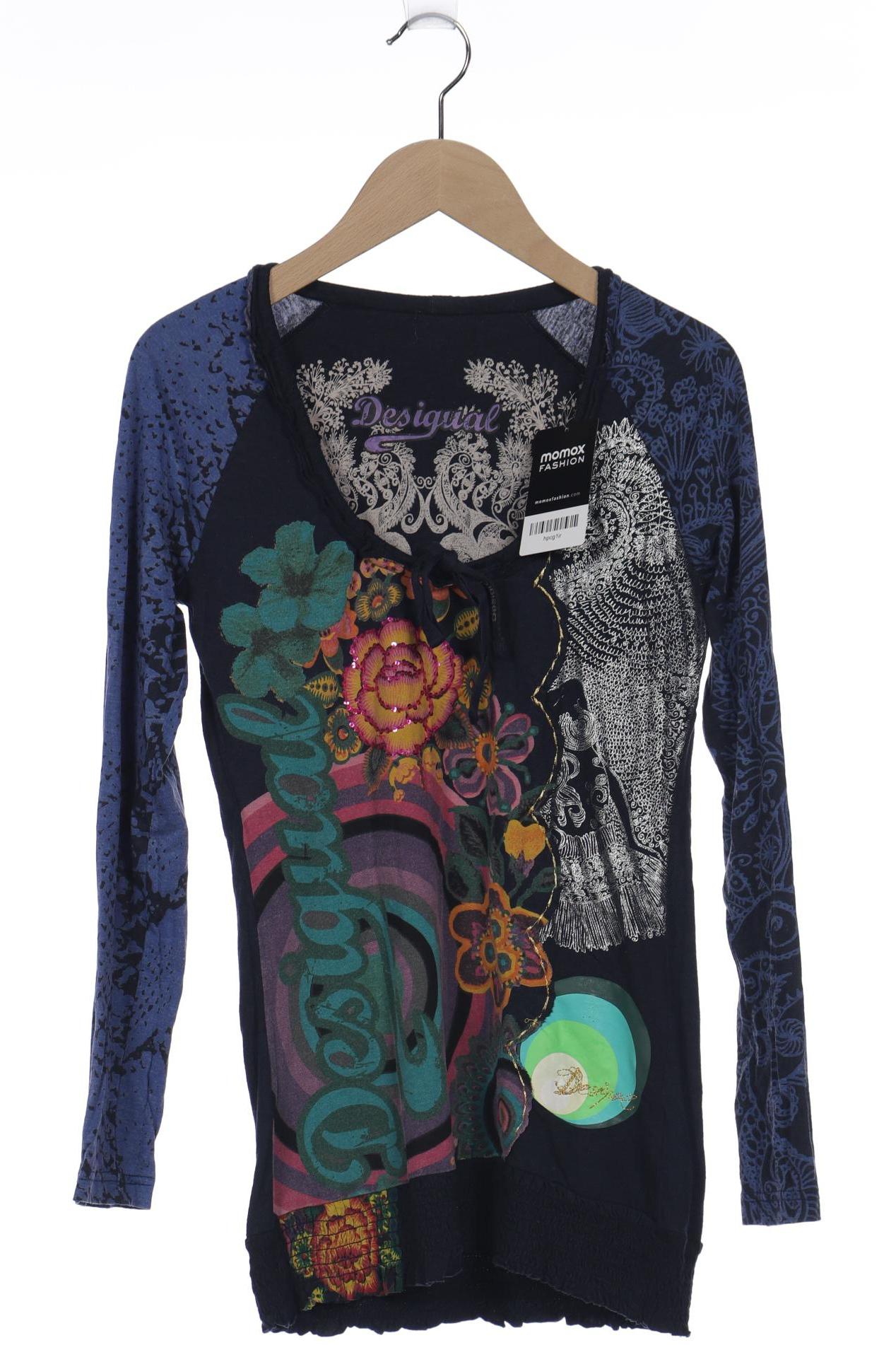 

Desigual Damen Langarmshirt, marineblau, Gr. 36