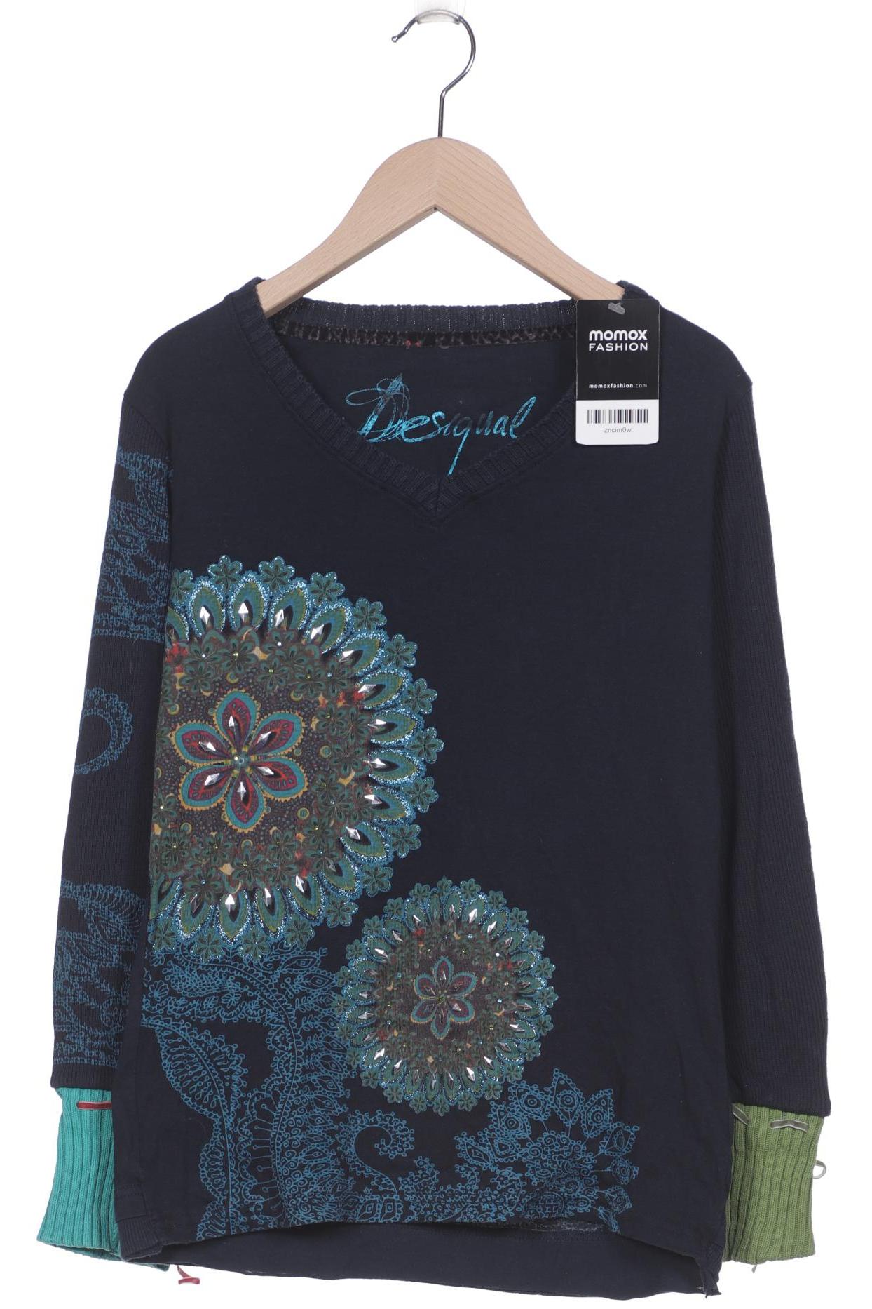 

Desigual Damen Langarmshirt, marineblau, Gr. 38