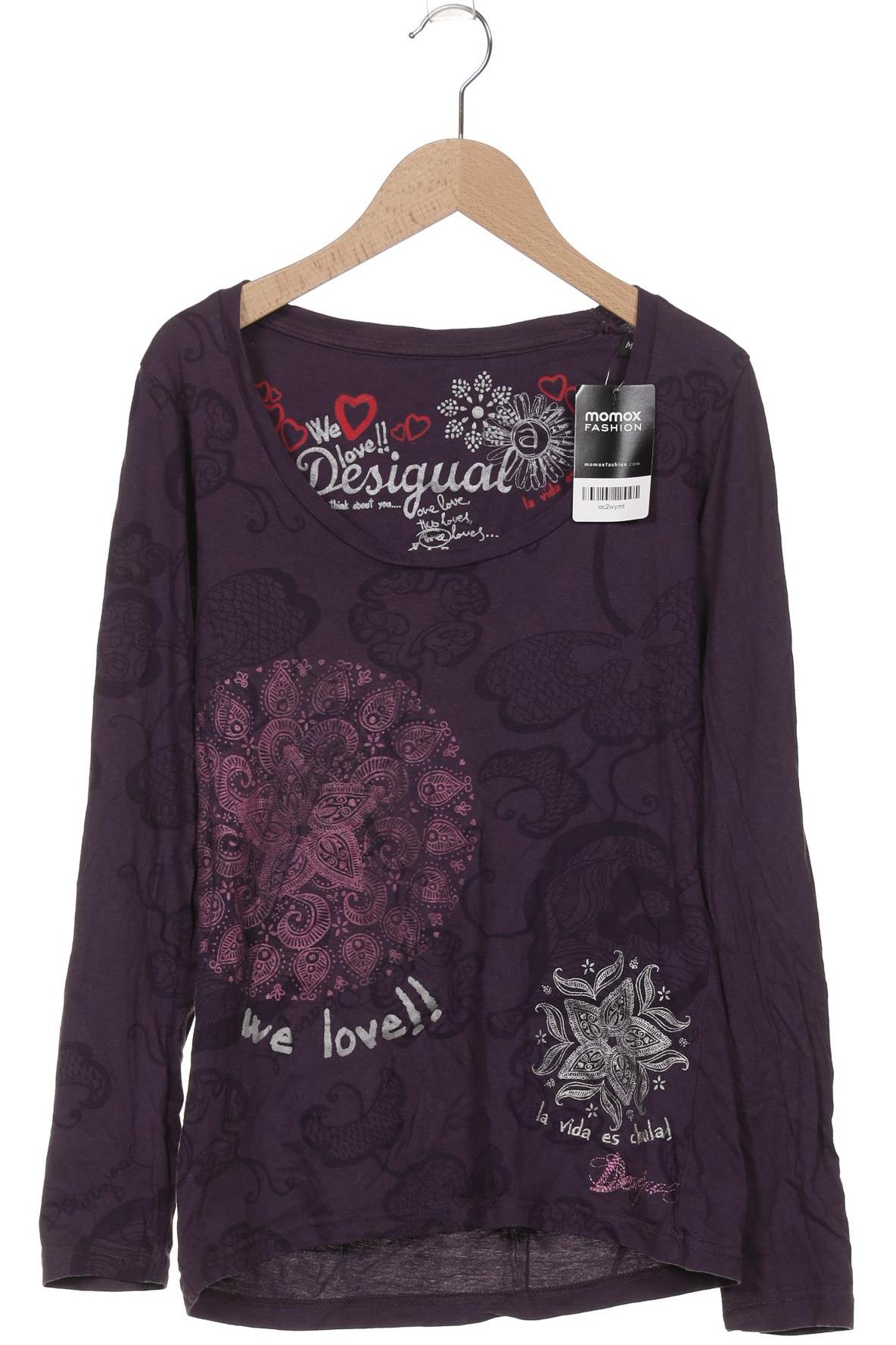 

Desigual Damen Langarmshirt, türkis, Gr. 38