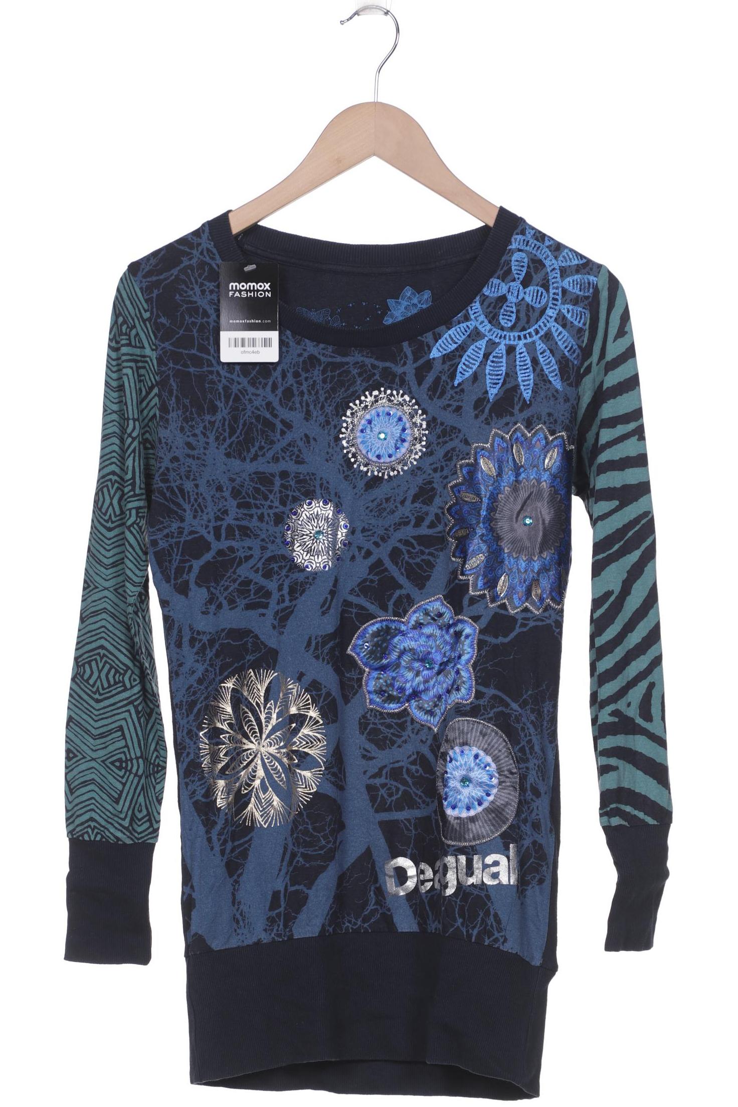 

Desigual Damen Langarmshirt, marineblau, Gr. 38