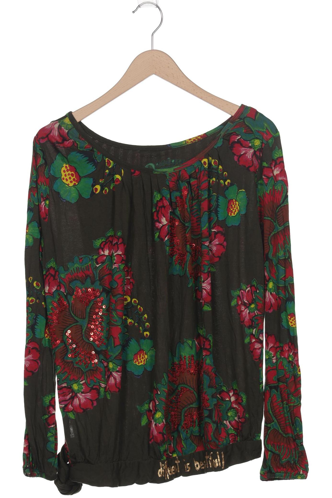 

Desigual Damen Langarmshirt, grün, Gr. 46
