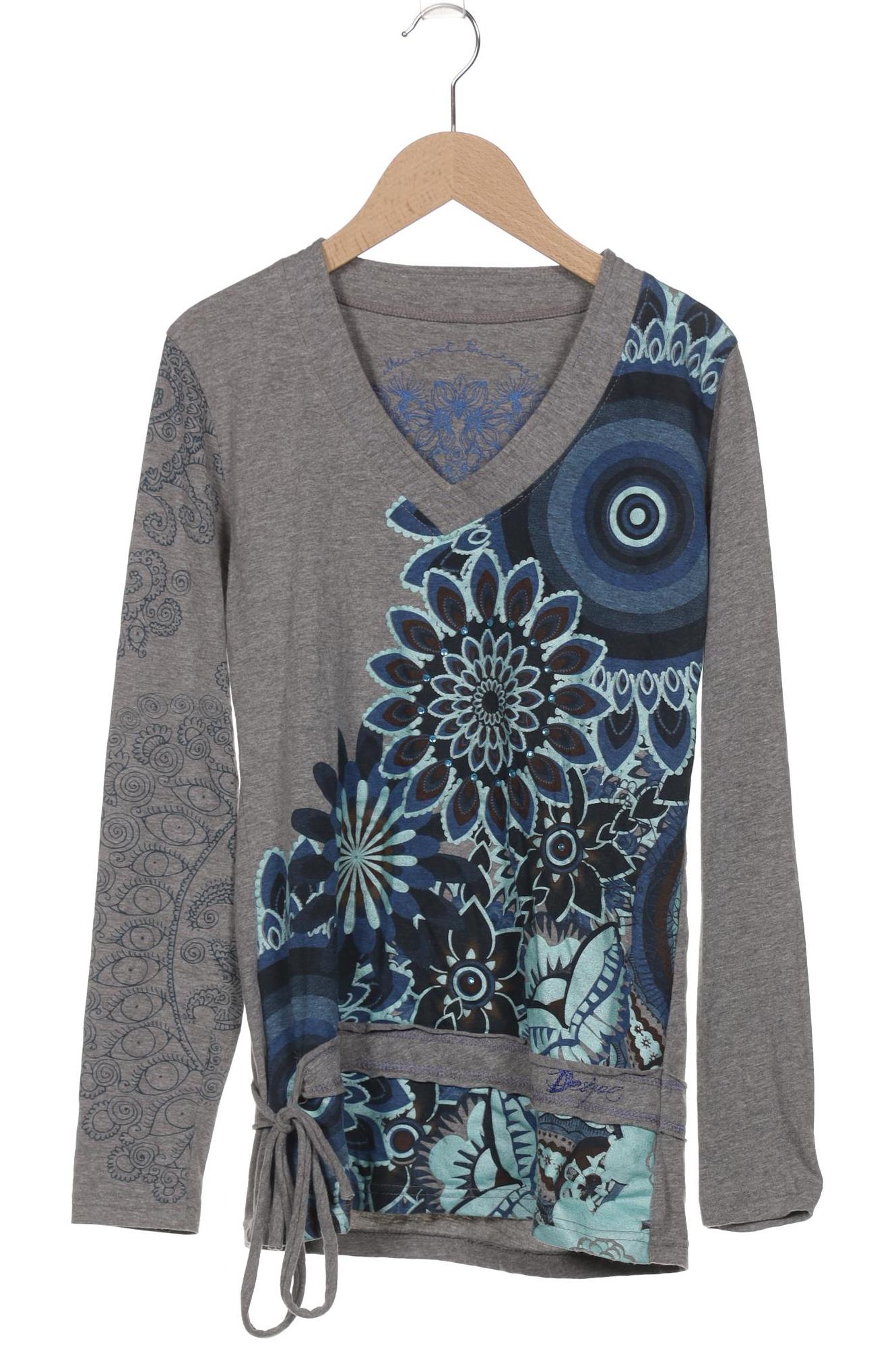 

Desigual Damen Langarmshirt, grau, Gr. 36