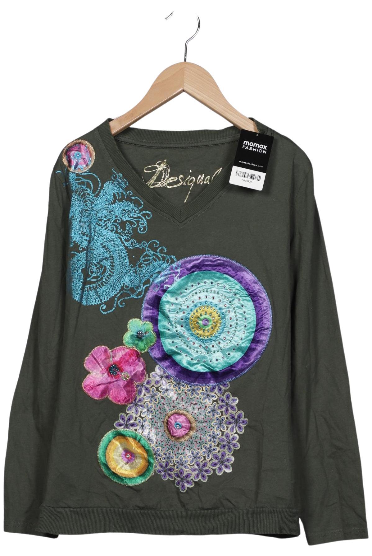 

Desigual Damen Langarmshirt, grün, Gr. 44