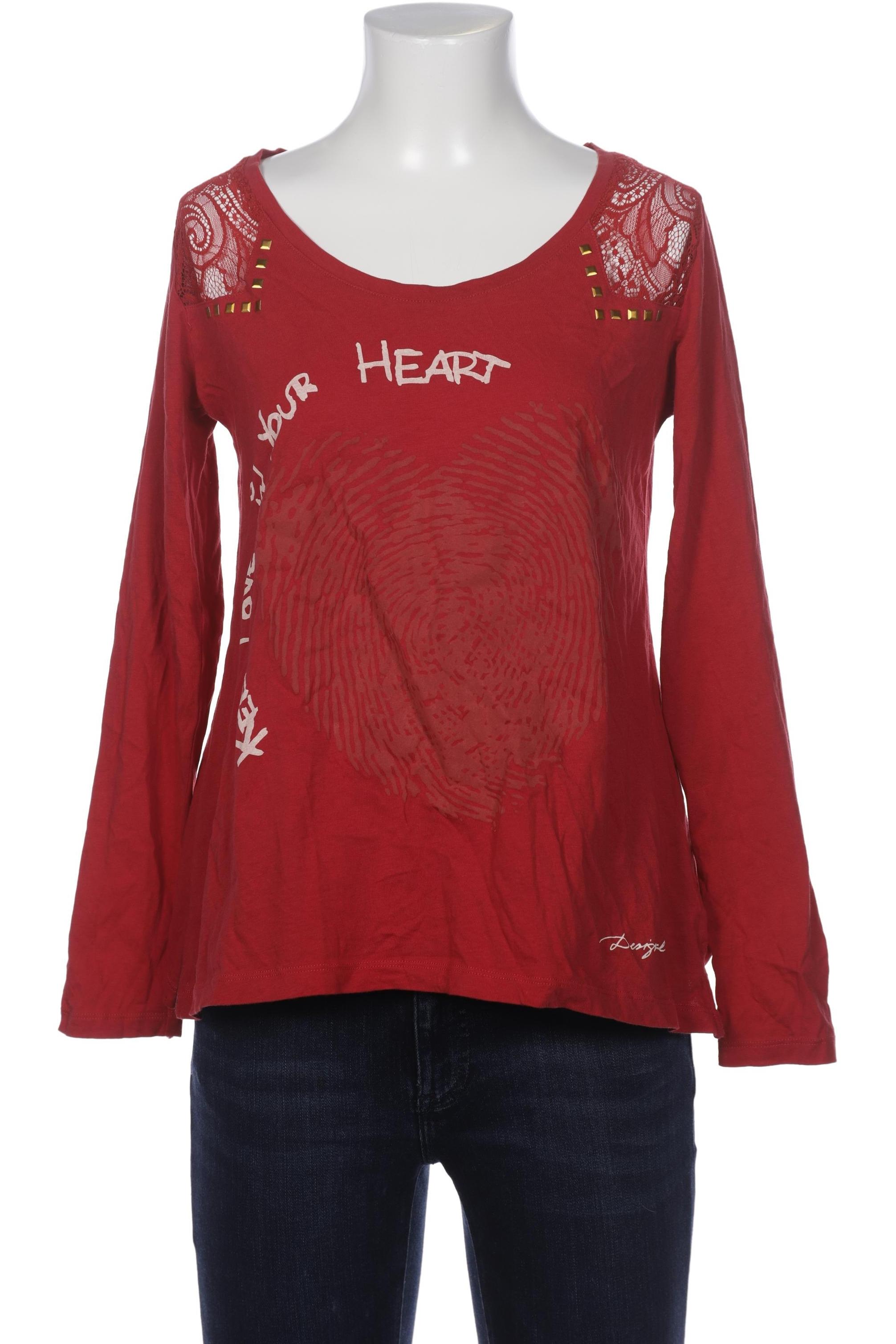 

Desigual Damen Langarmshirt, rot, Gr. 38